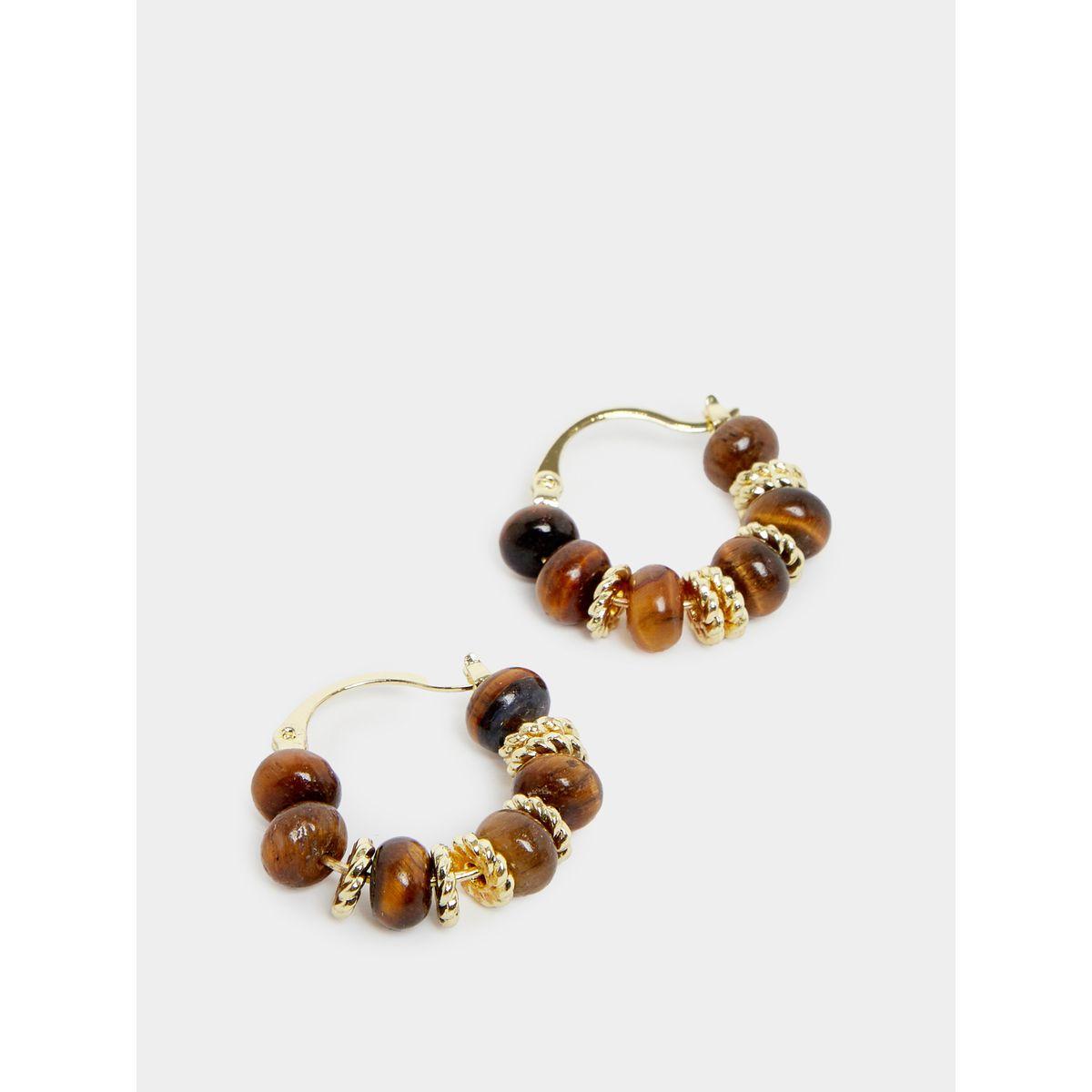 Styli Beaded Hoop Earrings-women-watchesandjewellery-jewellery-earrings-image-3