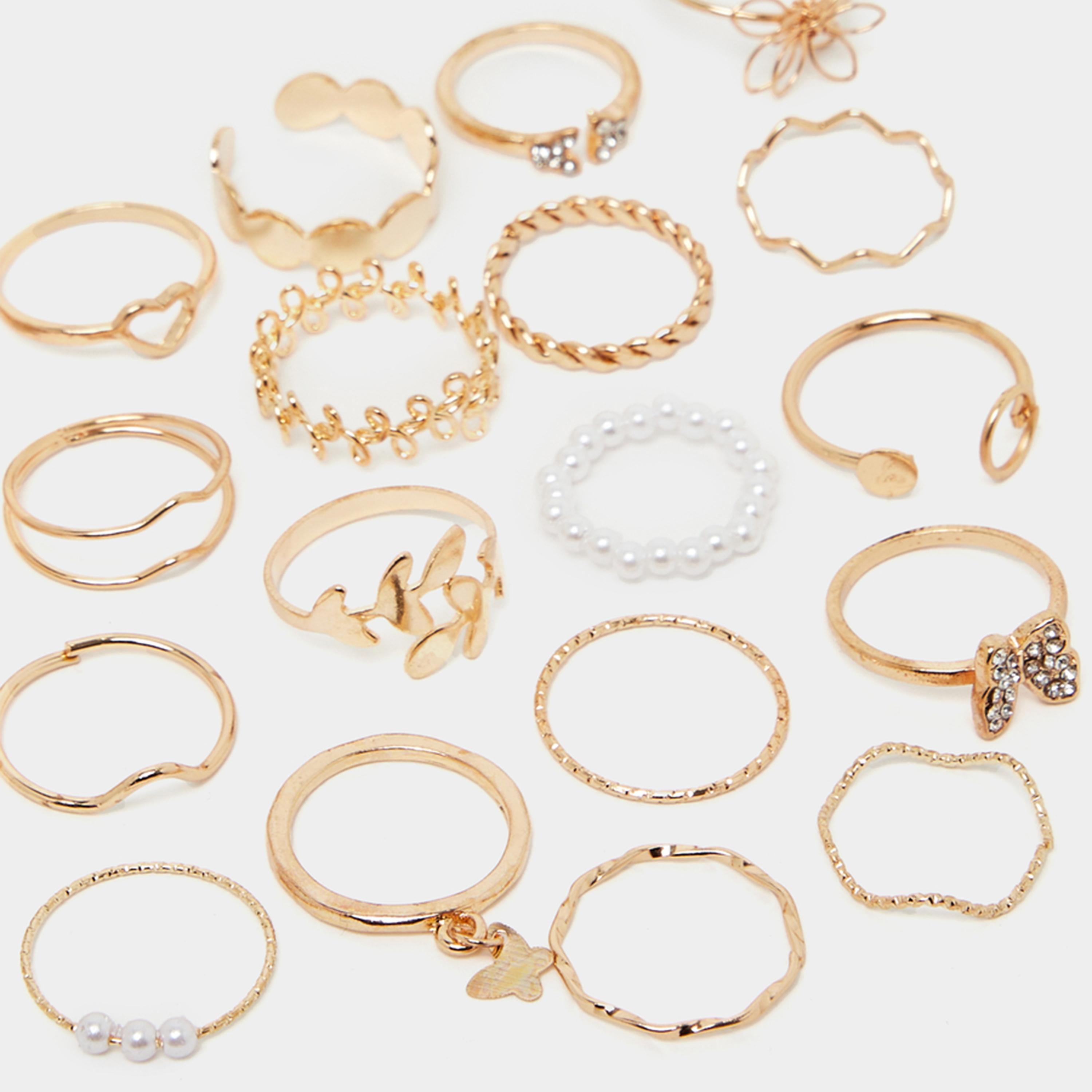 Styli Set of 24 - Textured Assorted Rings-women-watchesandjewellery-jewellery-rings-image-3