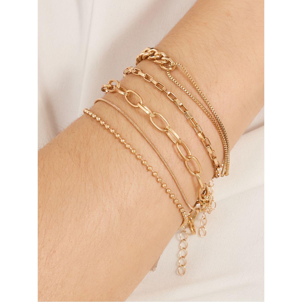 Styli Set of 5 - Assorted Chain Bracelet-women-watchesandjewellery-jewellery-banglesandbracelets-image-1
