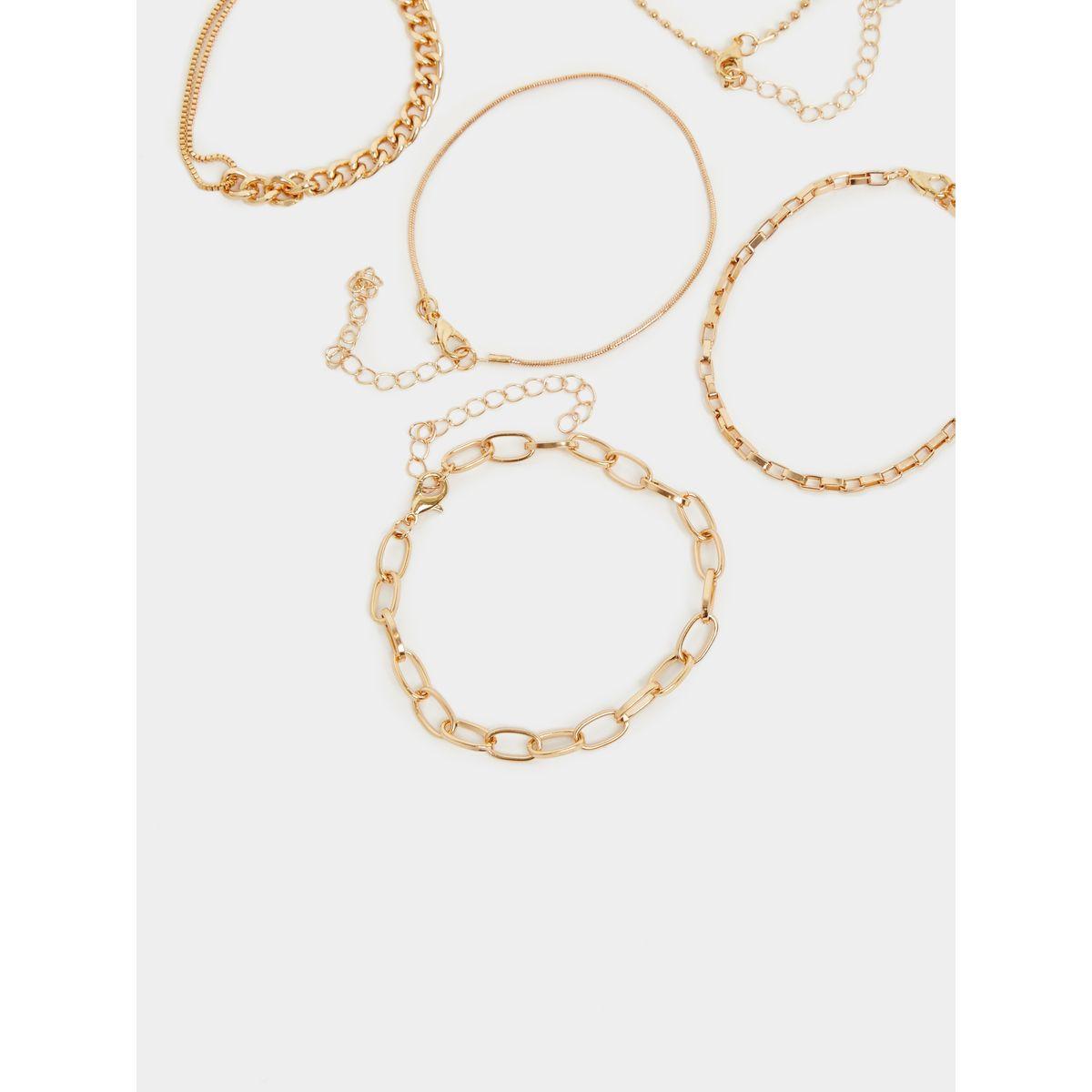 مجموعة من 5 أساور يد كاجوال-women-watchesandjewellery-jewellery-banglesandbracelets-image-3
