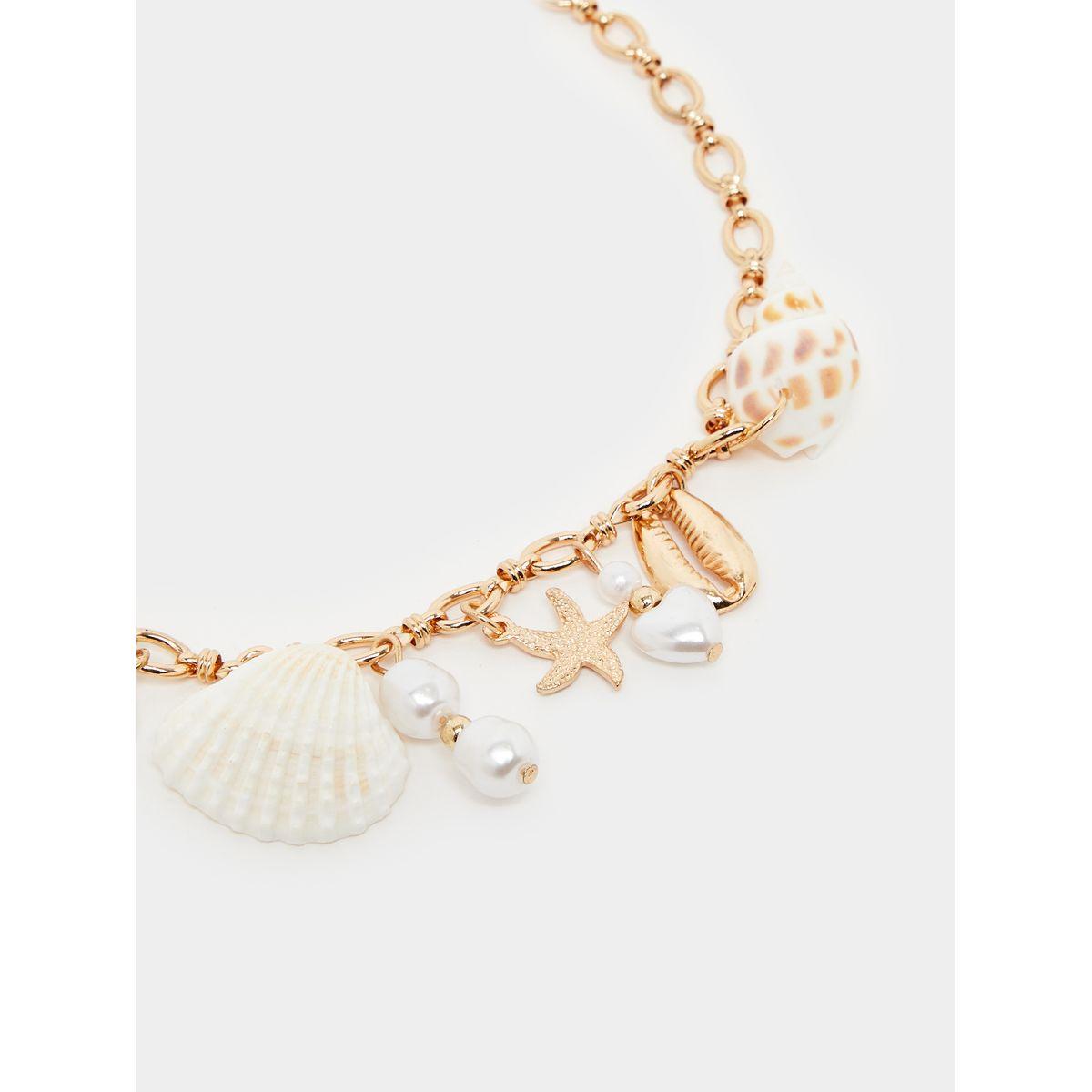 Styli Shell Charm Anklet-women-watchesandjewellery-jewellery-anklets-image-3