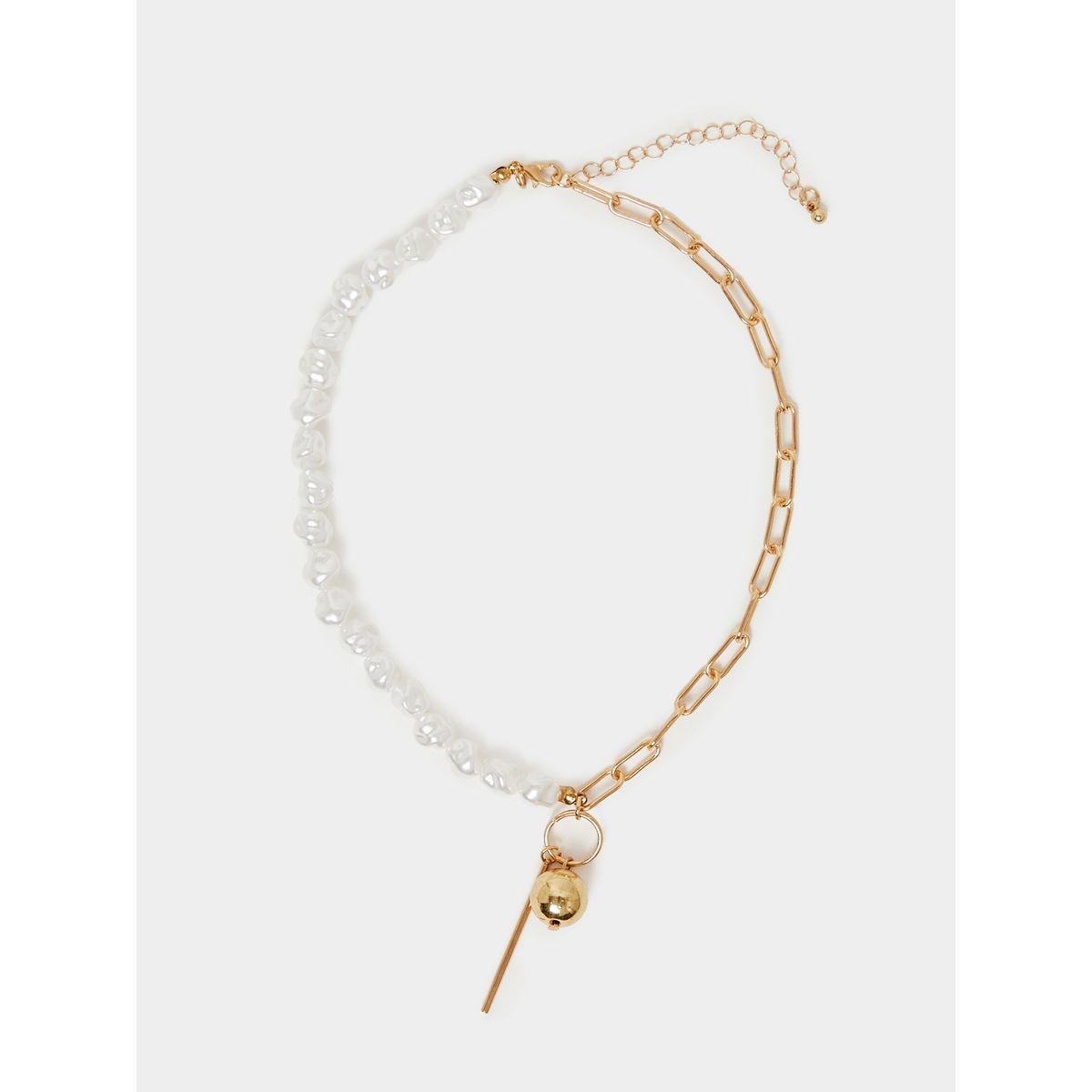 Styli Set of 2 - Faux Pearl Accent Chain Necklace-women-watchesandjewellery-jewellery-necklacesandpendants-image-3