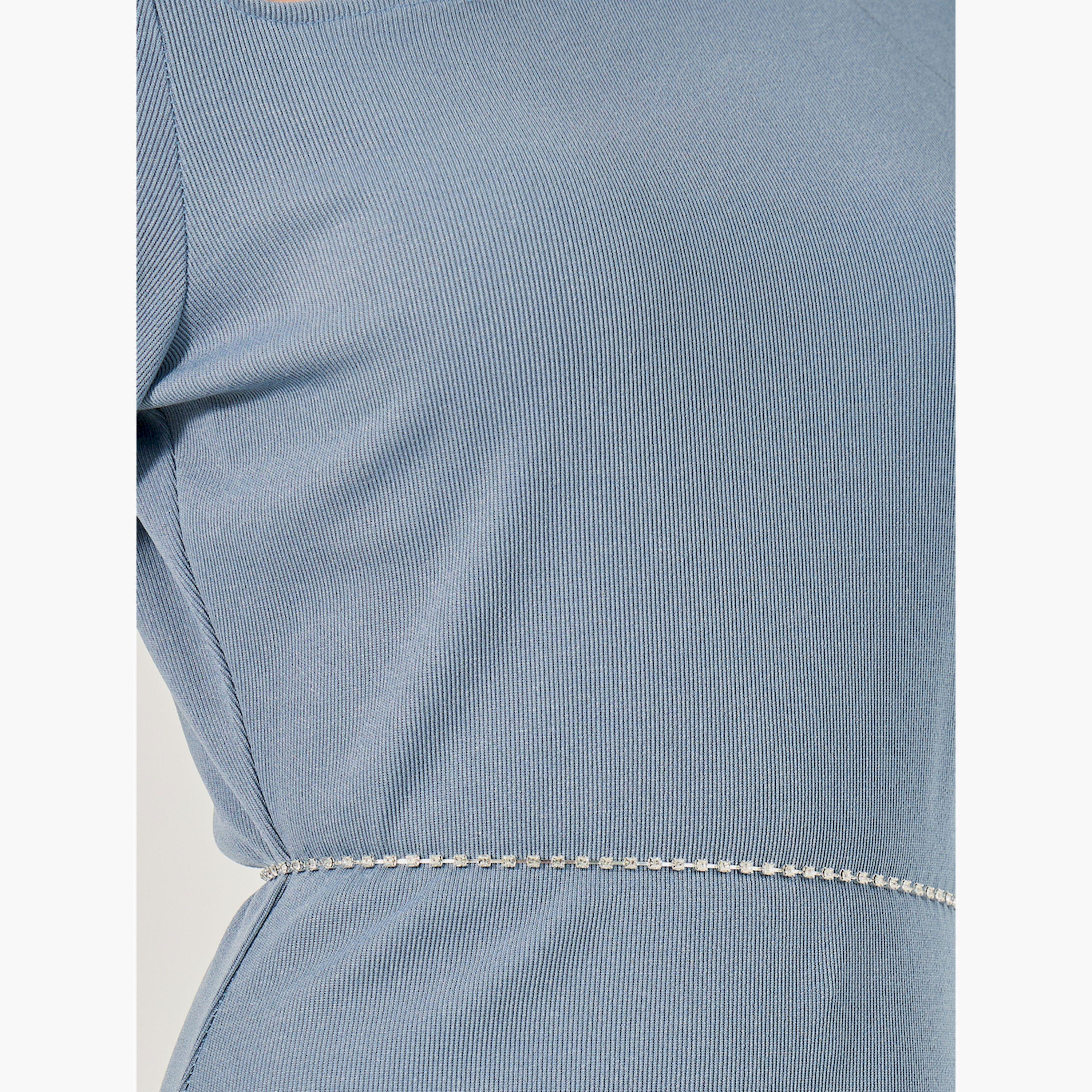 Styli Plain Long Sleeves A-Line Maxi Dress-women-clothing-dresses-image-4