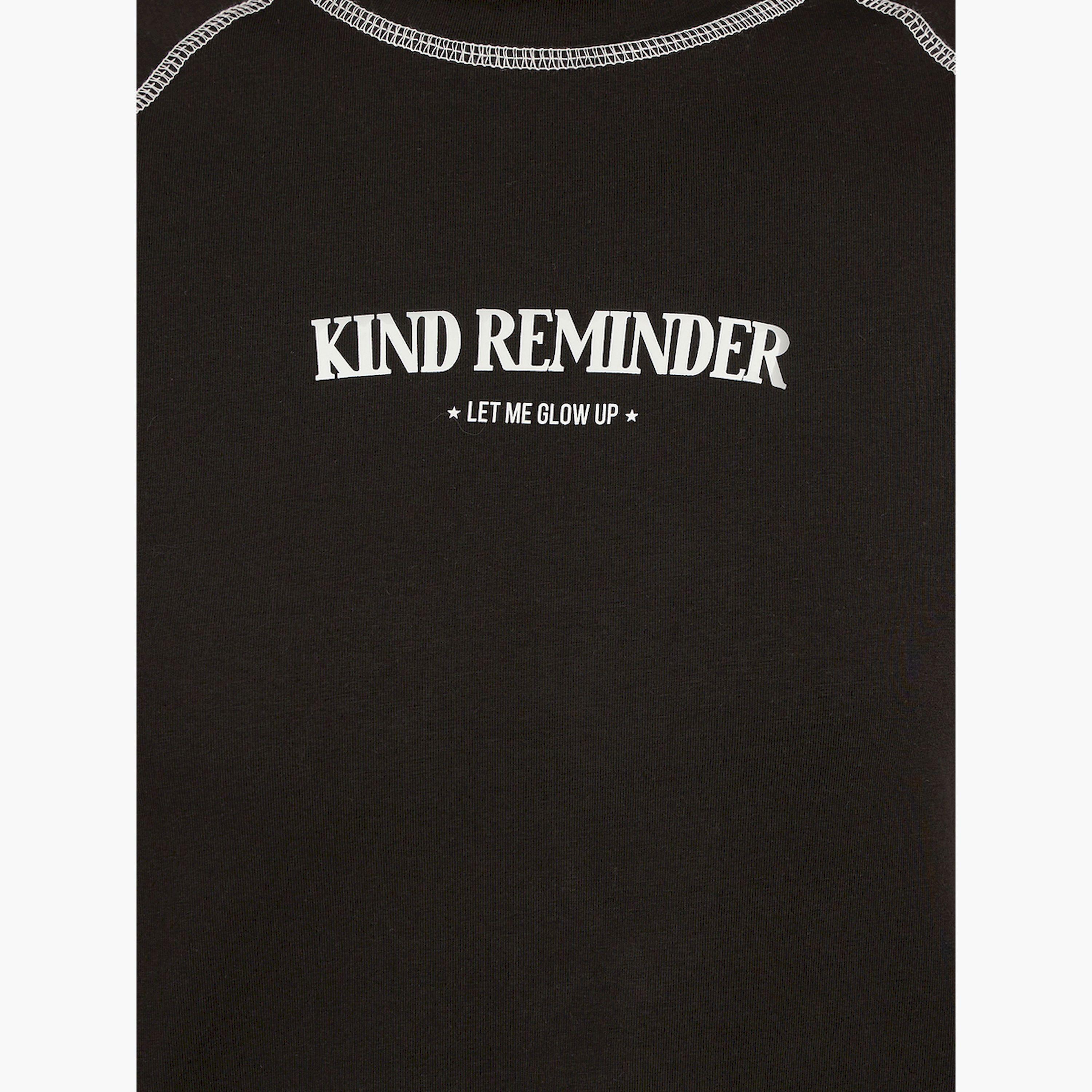 Styli Slogan Print Raglan Sleeves Regular Fit T-Shirt-women-clothing-tshirts-image-3