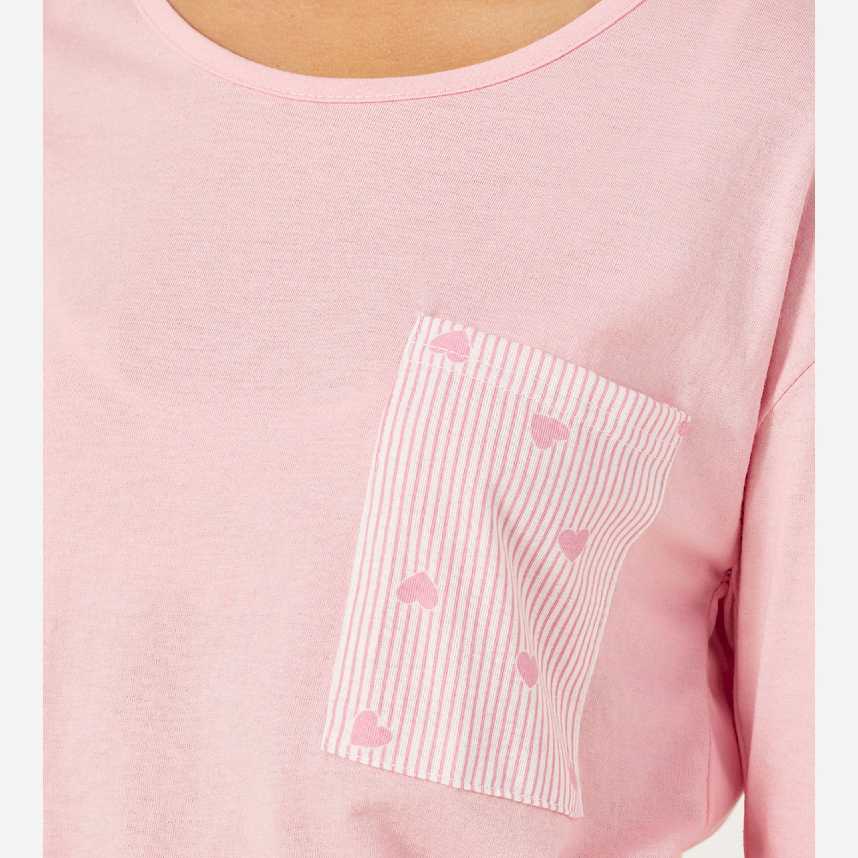 Styli Unwind Heart Print Pocket Drop Shoulder LS Tee And Pj Set-women-clothing-nightwear-pyjamas-longsets-image-4