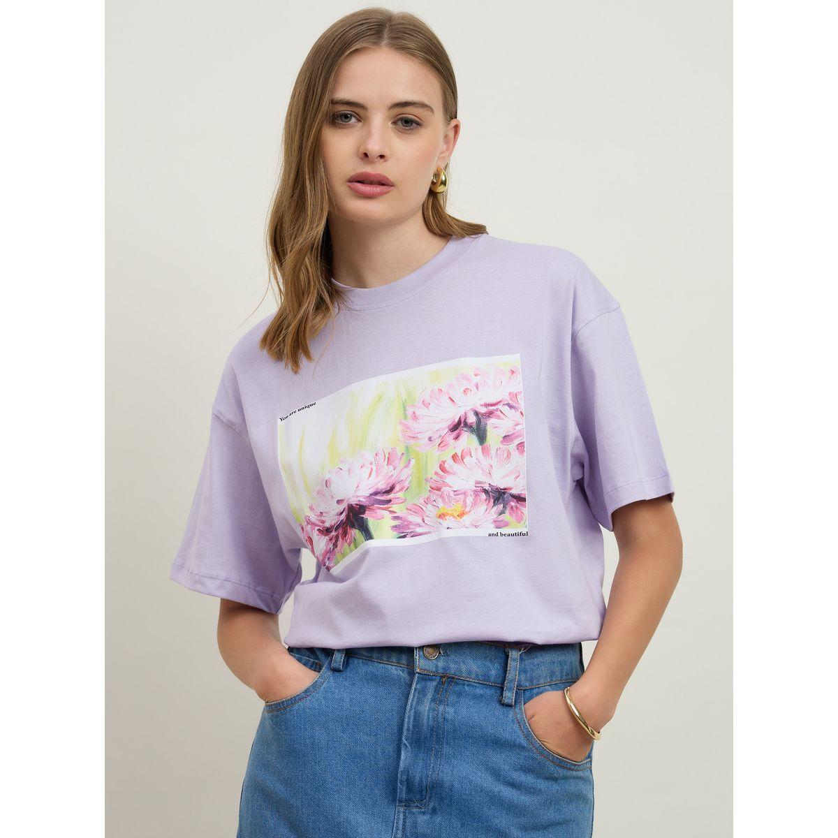 تيشيرت فضفاض بطبعة جرافيك-women-clothing-tshirts-image-2