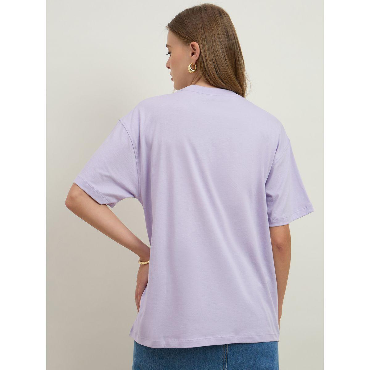 Styli Floral Graphic Print Short Sleeve Jersey Oversized T-Shirt-women-clothing-tshirts-image-5