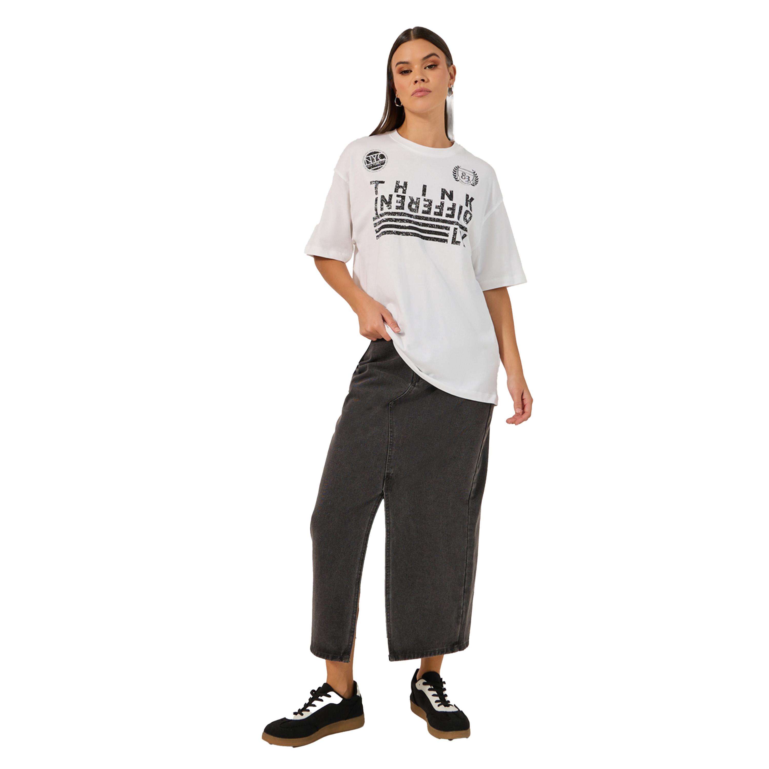 Styli Slogan Printed Oversized Round Neck T-Shirt-women-clothing-tshirts-image-2