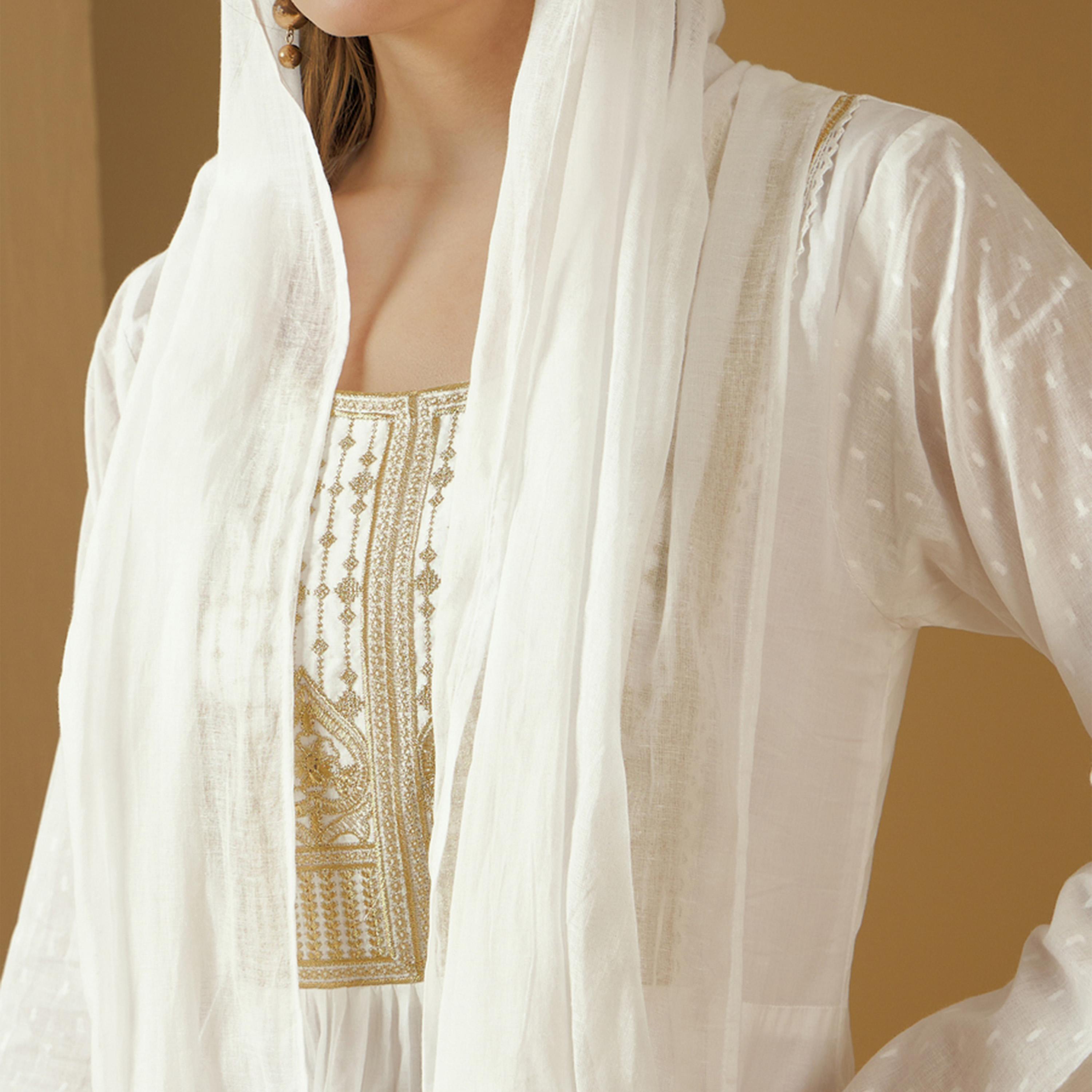Styli Embroidered Square Neck A-Line Jalabiya-women-arabicclothing-jalabiyas-image-3