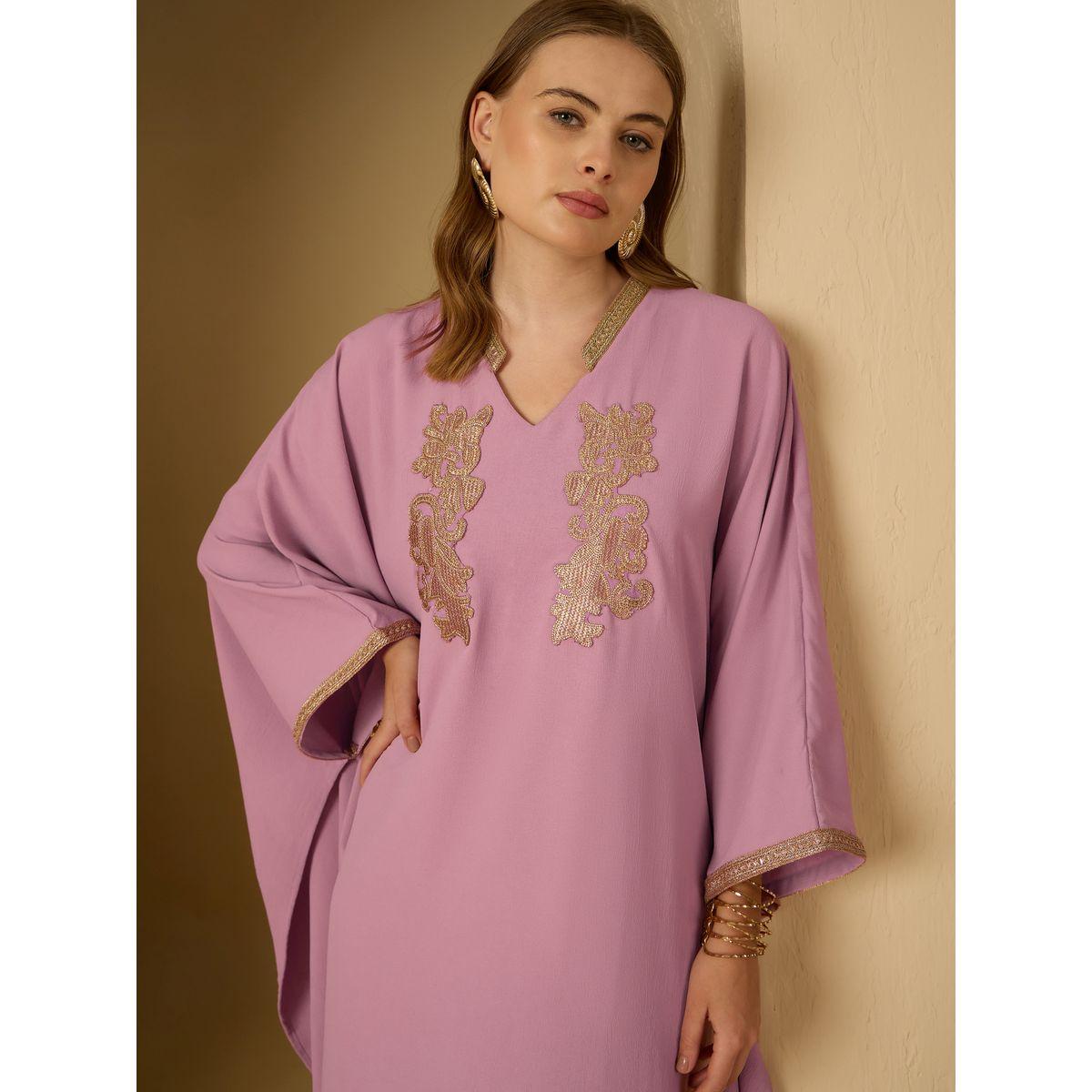 أميرة x ستايلي قفطان مزين بتفاصيل مُنمقة-women-arabicclothing-kaftan-image-4