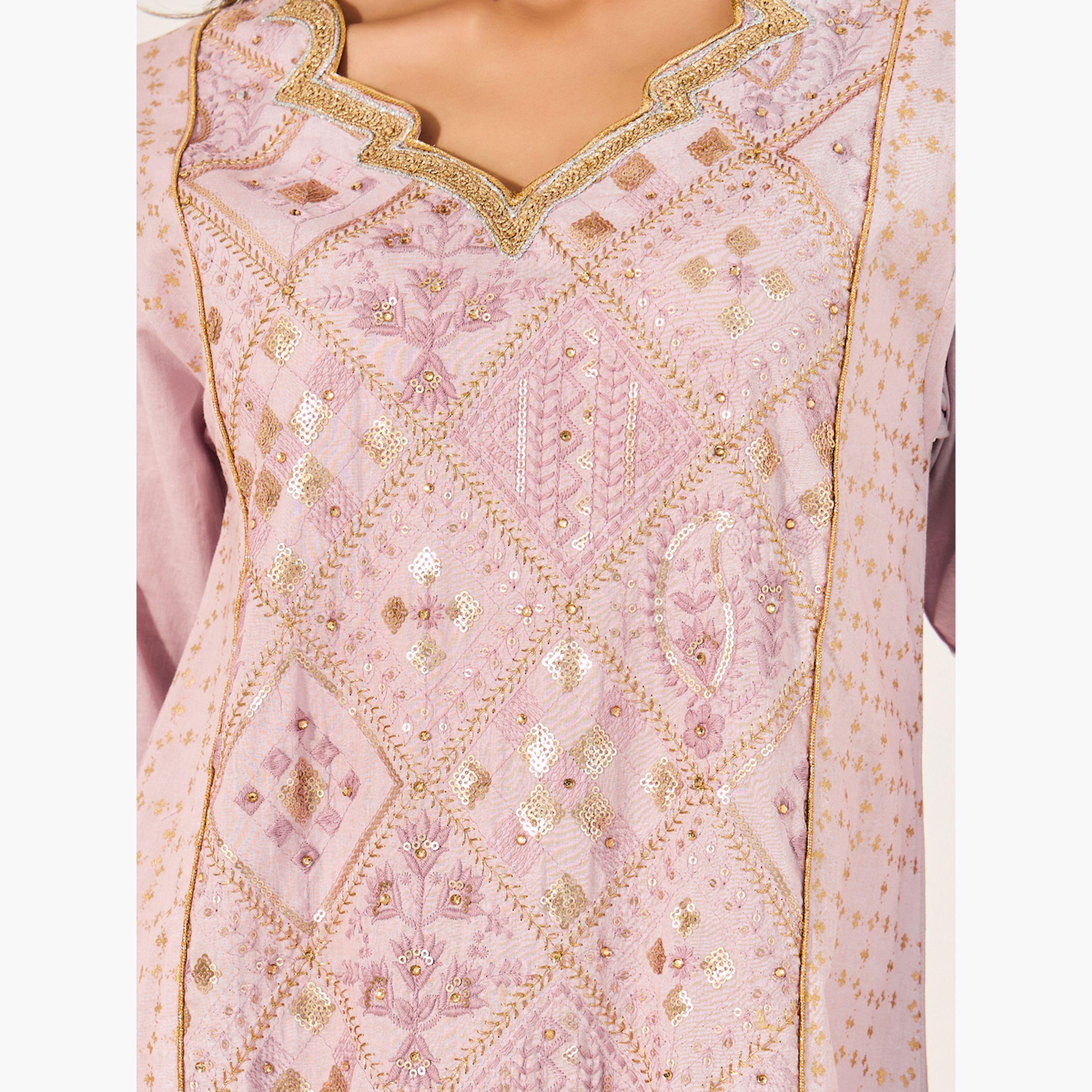أميرة x ستايلي جلابية بتداخلات مُطرّزة وتفاصيل دانتيل-women-arabicclothing-jalabiyas-image-4
