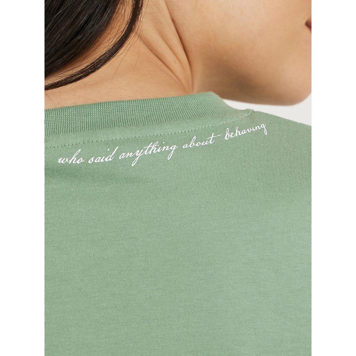 Slogan Print Relaxed Fit Round Neck T-Shirt-women-clothing-tshirts-image-4
