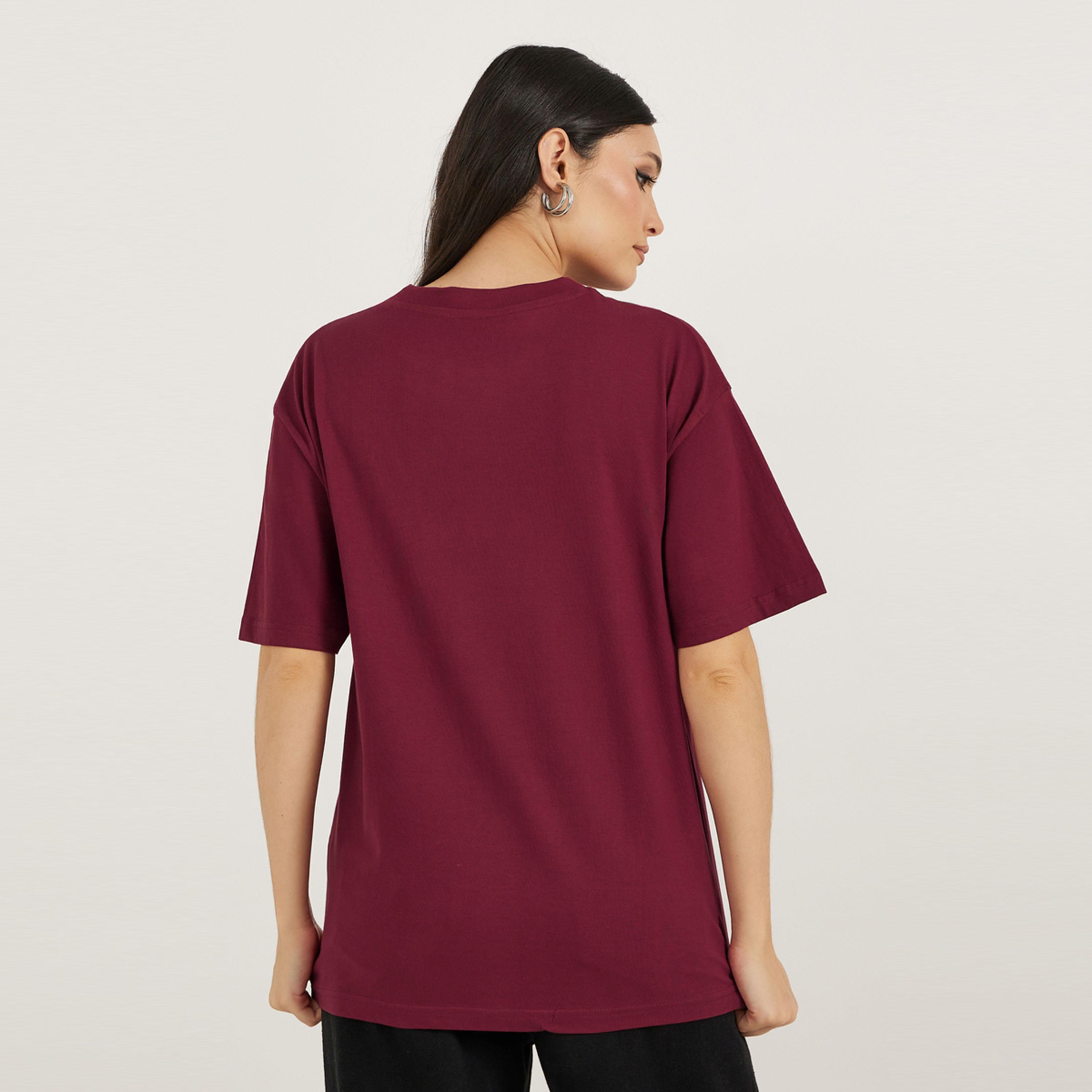 Styli Oversized Slogan Embroidered Short Sleeve T-Shirtâ€‹-women-clothing-tshirts-image-4