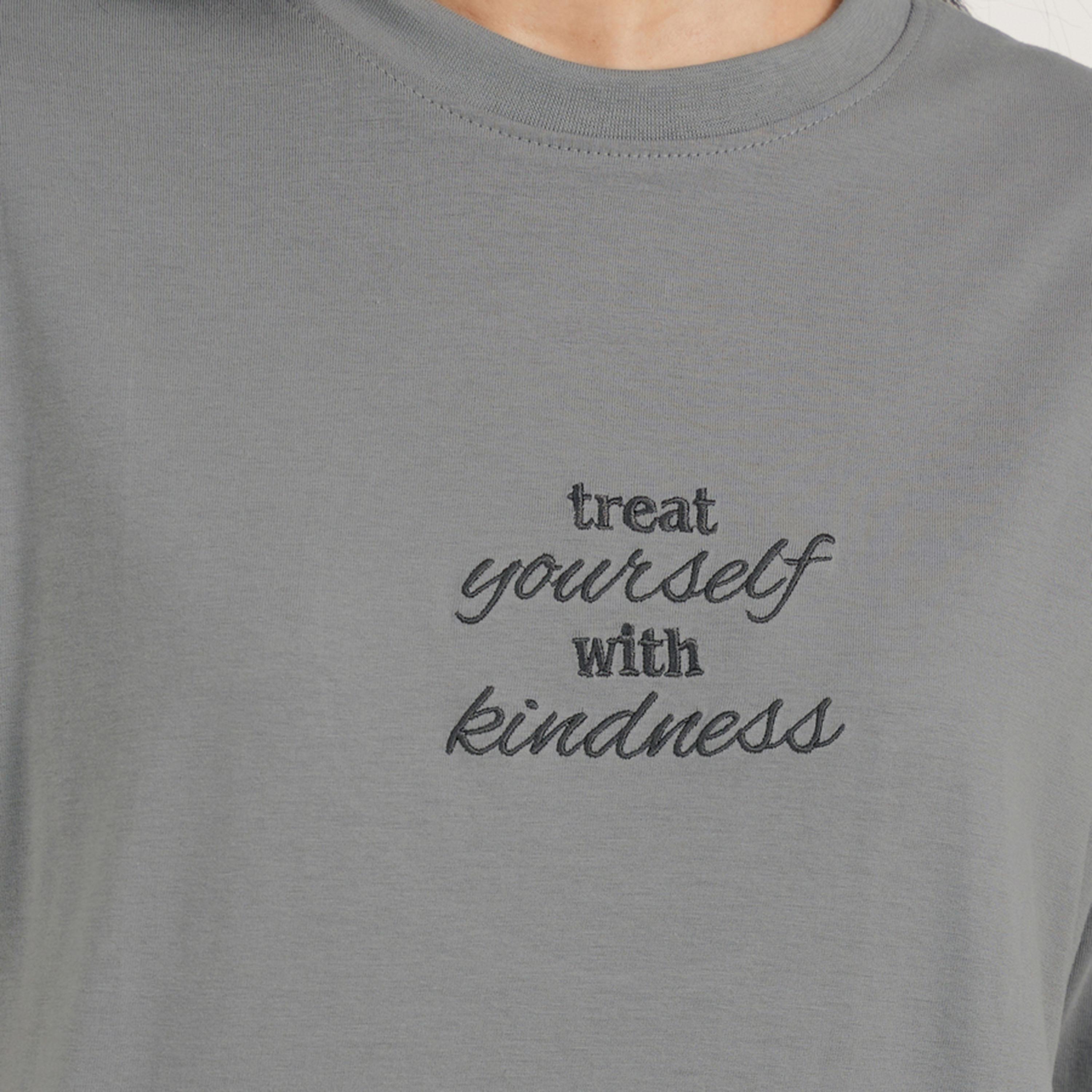 ستايلي - تي شيرت كبير الحجم بشعار مطر وأكمام قصيرة-women-clothing-tshirts-image-4