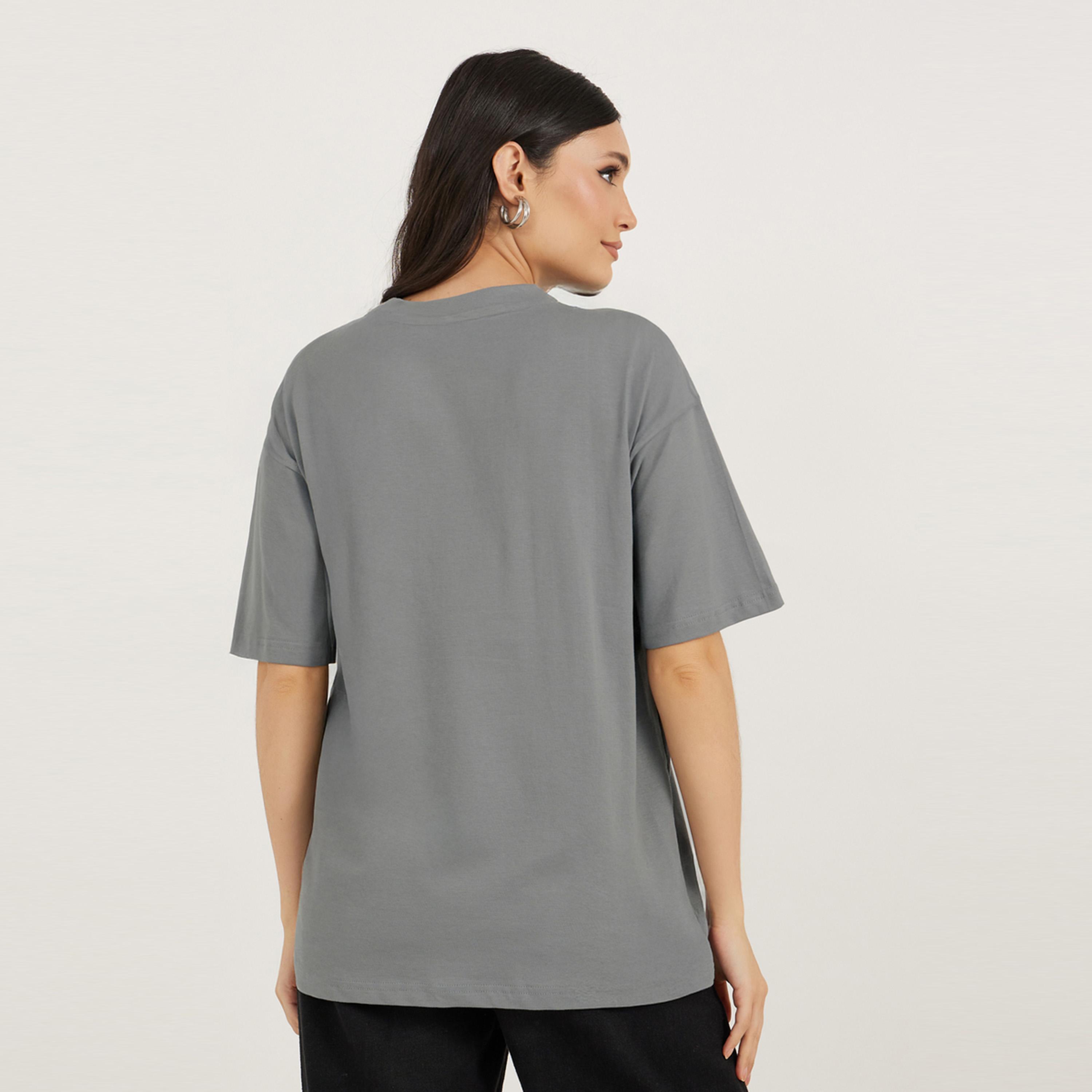 Styli Oversized Slogan Embroidered Short Sleeve T-Shirtâ€‹-women-clothing-tshirts-image-5