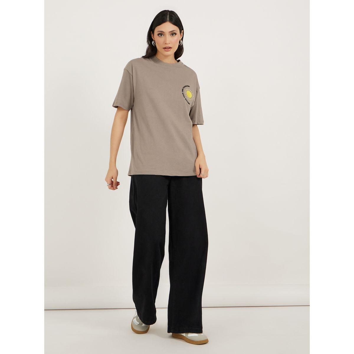 Embroidered Slogan Oversized Jersey T-Shirt-women-clothing-tshirts-image-2