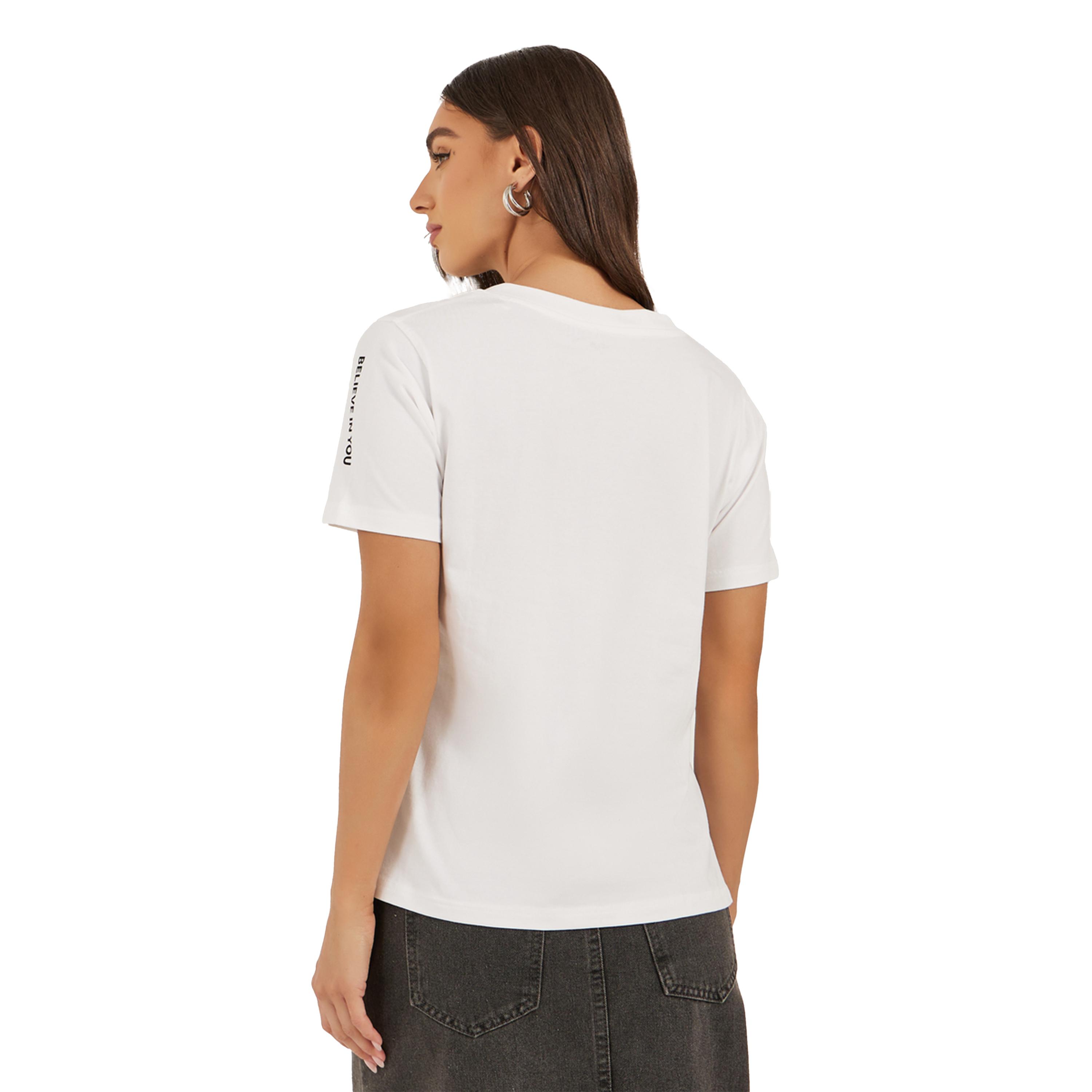 Styli Slogan Printed V Neck Regular Fit T-Shirt-women-clothing-tshirts-image-5