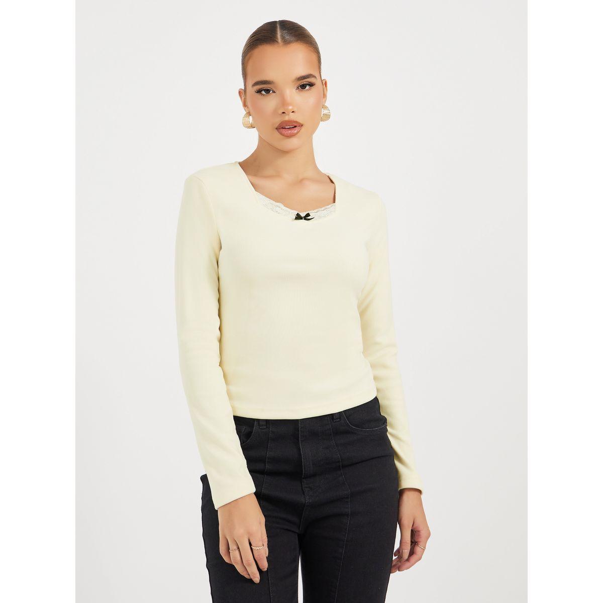 تيشيرت بياقة سكوب وأكمام طويلة-women-clothing-tshirts-image-3
