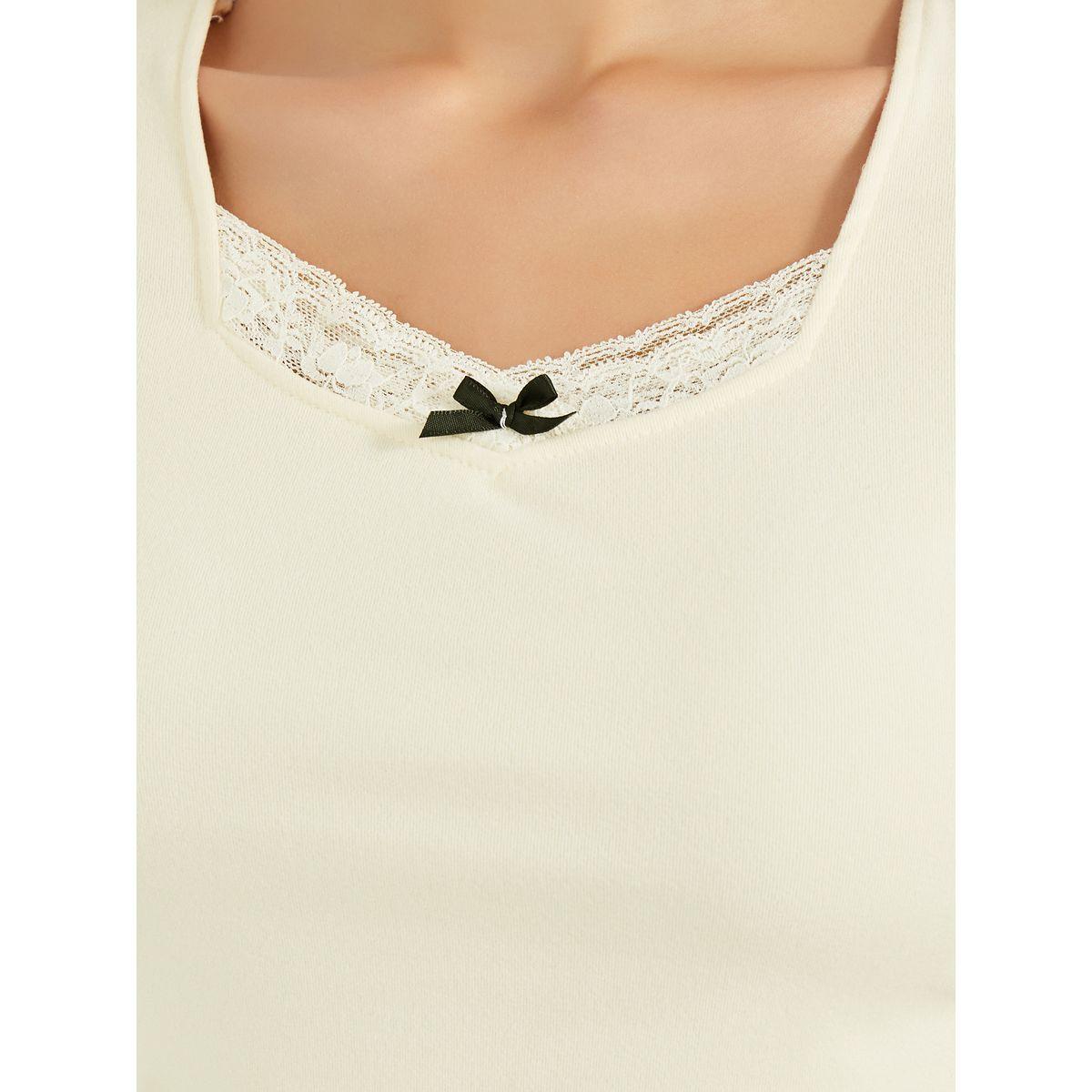 Styli Slim Fit Lace Insert T-Shirt-women-clothing-tshirts-image-4