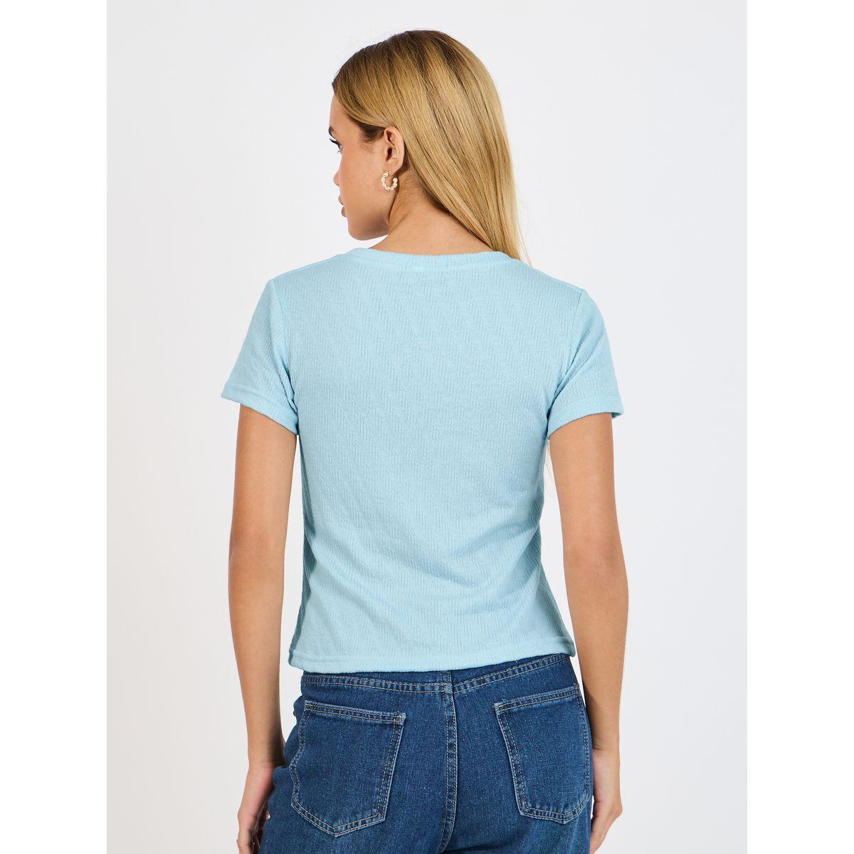 Styli Regular Fit Ribbed Round Neck T-Shirt-women-clothing-tshirts-image-4