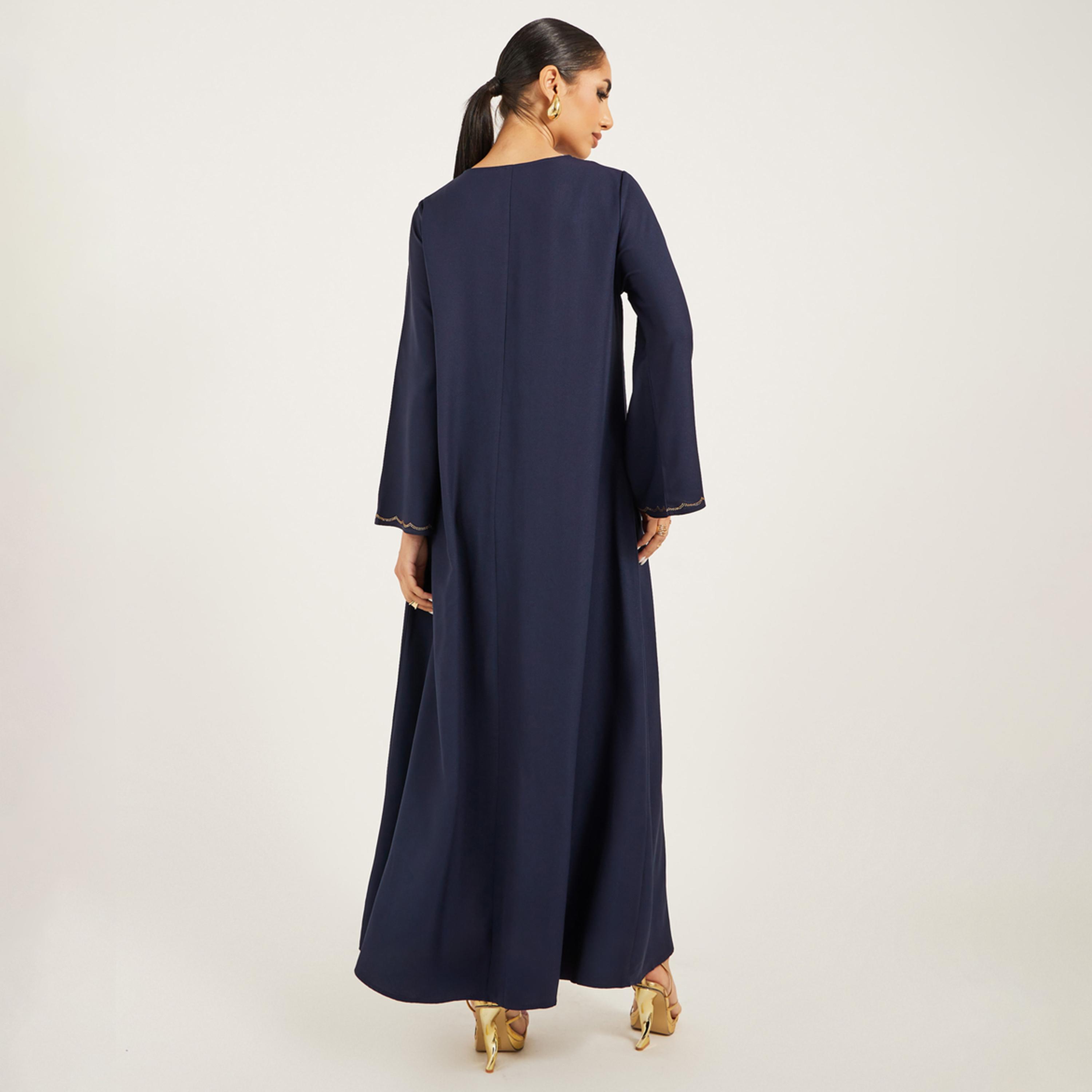 Styli Embellished V-Neck A-Line Jalabiya-women-arabicclothing-jalabiyas-image-5