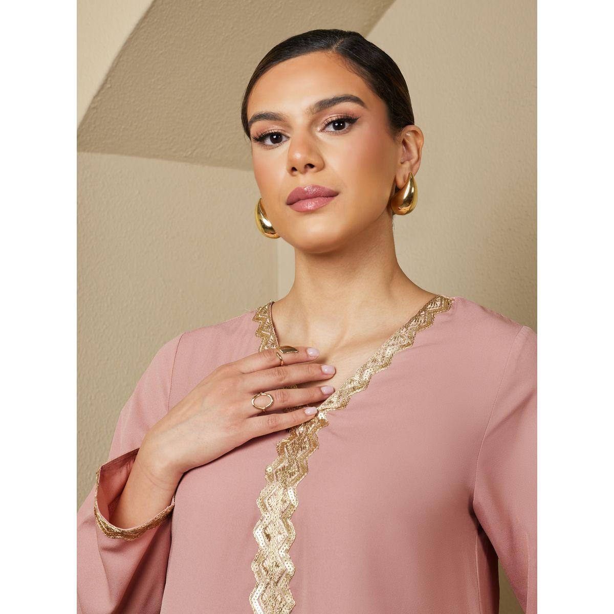 جلابية واسعة منمقة بالترتر-women-arabicclothing-jalabiyas-image-4