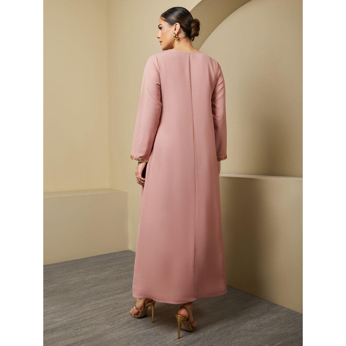 جلابية واسعة منمقة بالترتر-women-arabicclothing-jalabiyas-image-5
