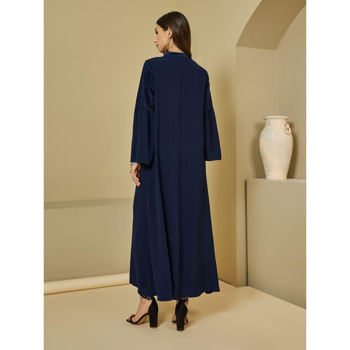 جلابية بتفاصيل بارزة الملمس وشراشيب-women-arabicclothing-jalabiyas-image-4