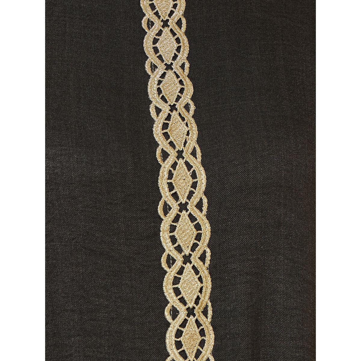 Styli High Neck Lace Details Front Jalabiya-women-arabicclothing-jalabiyas-image-3