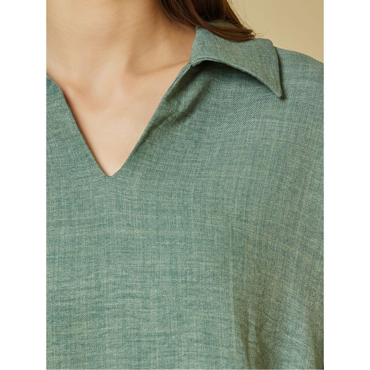 طقم منسق من بنطال بأرجل واسعة وبلوزة فضفاضة-women-clothing-coordsets-image-4