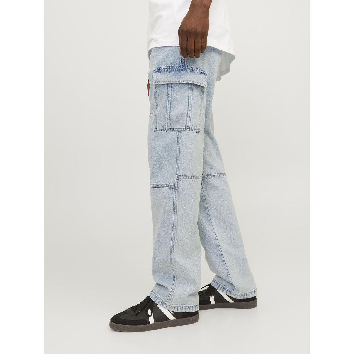 Jack & Jones High Rise Loose Fit Cargo Jeans-men-clothing-bottoms-jeans-image-2