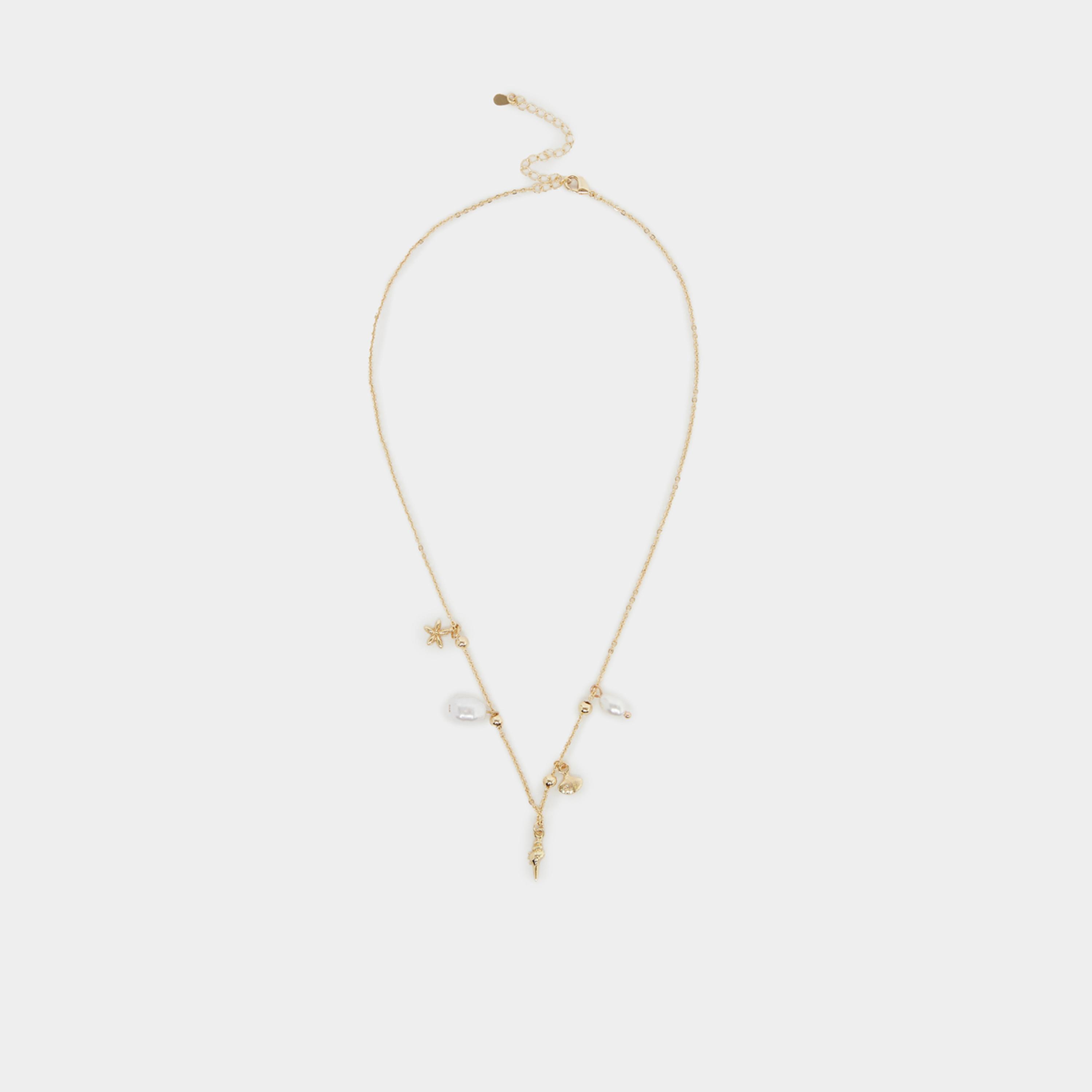 Styli Faux Pearl Embellished Multi Charm Necklace-women-watchesandjewellery-jewellery-necklacesandpendants-image-2