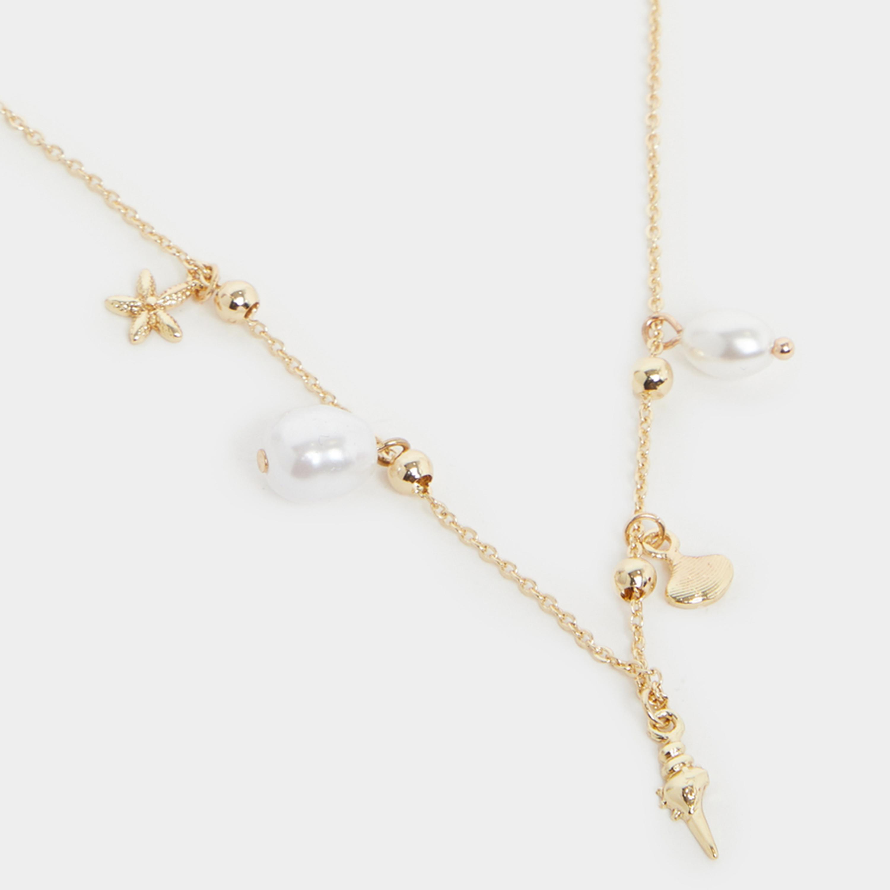 Styli Faux Pearl Embellished Multi Charm Necklace-women-watchesandjewellery-jewellery-necklacesandpendants-image-3