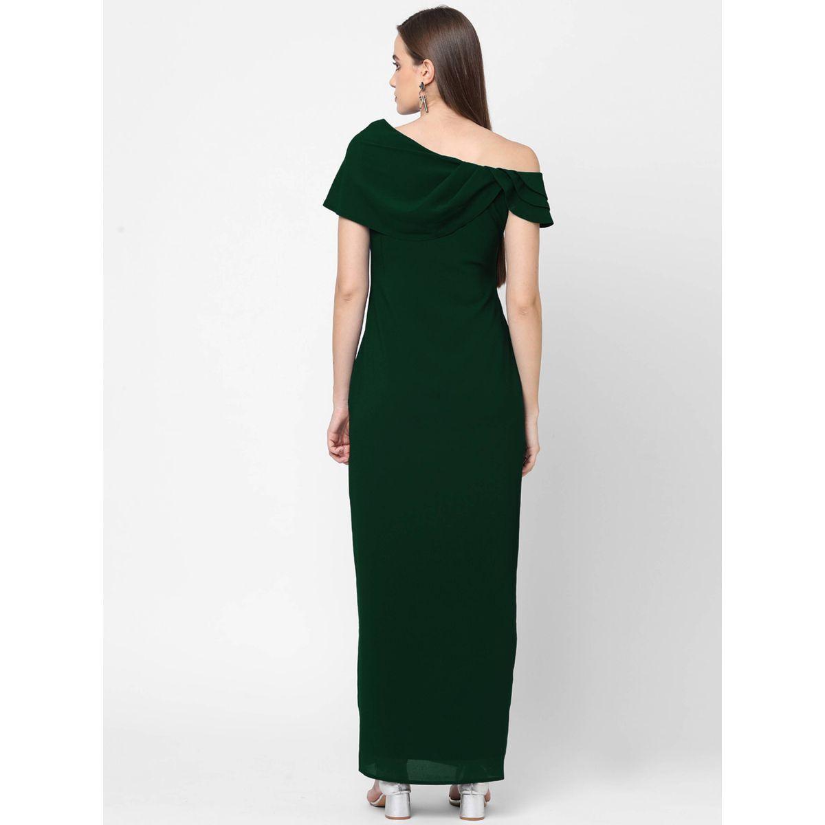 فستان طويل بكتف واحد وشق ميش × ستايلي-women-clothing-dresses-image-6