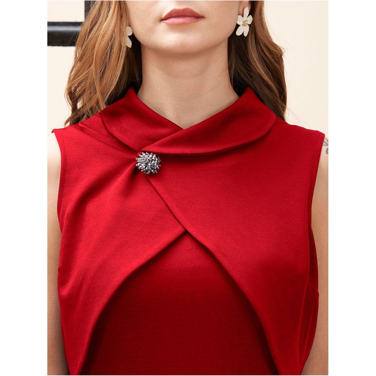 Mish X Styli  Collared Overlap Detail Maxi Dress with Back Slit-women-clothing-dresses-image-2
