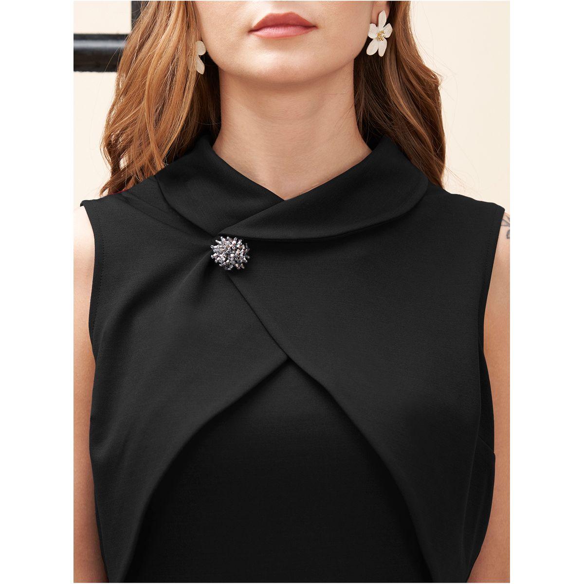Mish X Styli  Collared Overlap Detail Maxi Dress with Back Slit-women-clothing-dresses-image-2