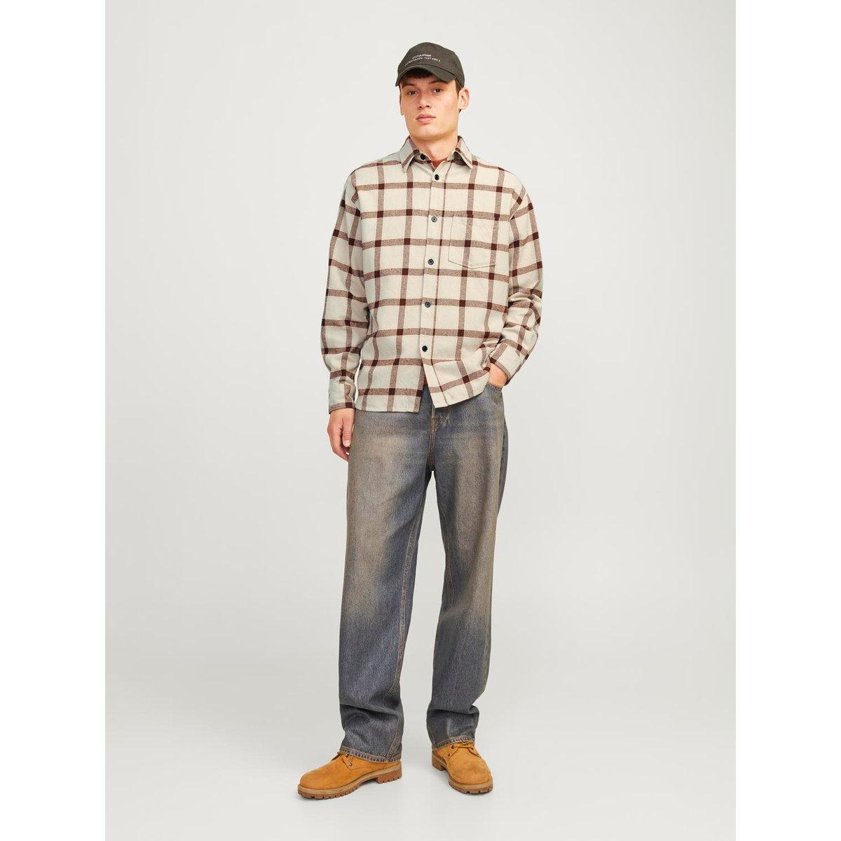 Jack & Jones Checked Relaxed Fit Shirt with Patch Pocket-men-clothing-shirts-image-4