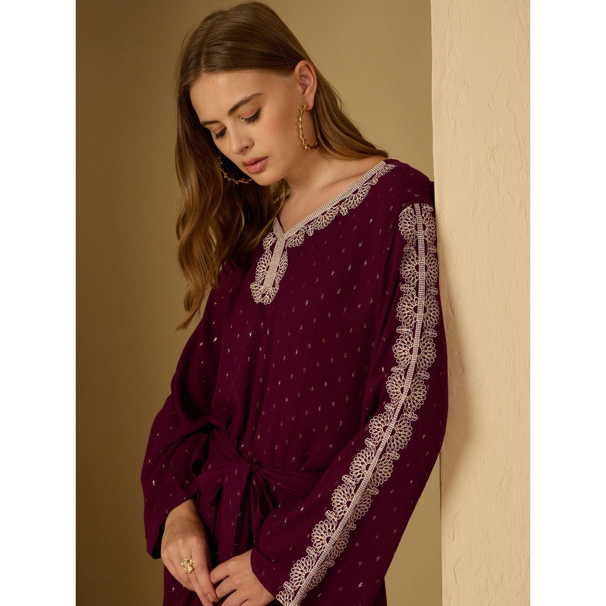 جلابية بتفاصيل مُطرزة مع حزام خصر-women-arabicclothing-jalabiyas-image-4