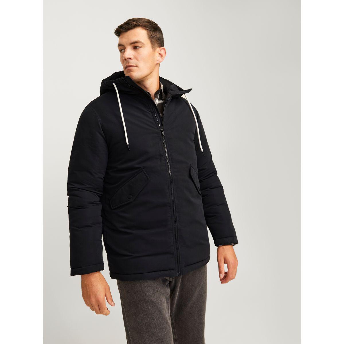جاكيت باركا بياقة هودي وجيوب بطية إغلاق-men-clothing-jacketsandblazers-jackets-image-1