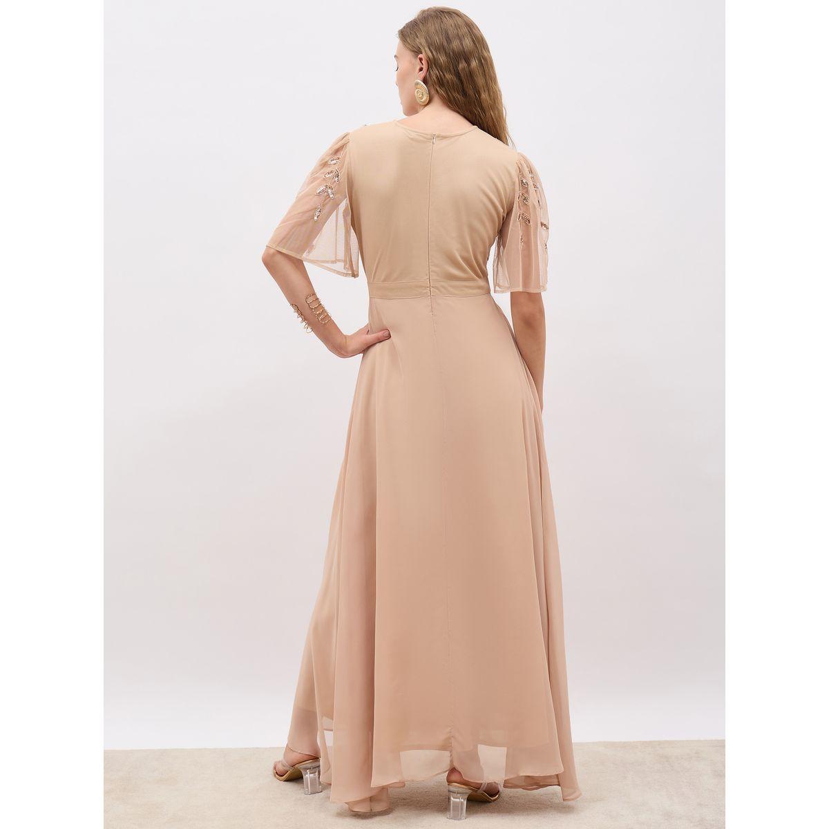 Styli Embellished Flared Sleeves A-Line Maxi Dress-women-clothing-dresses-image-5