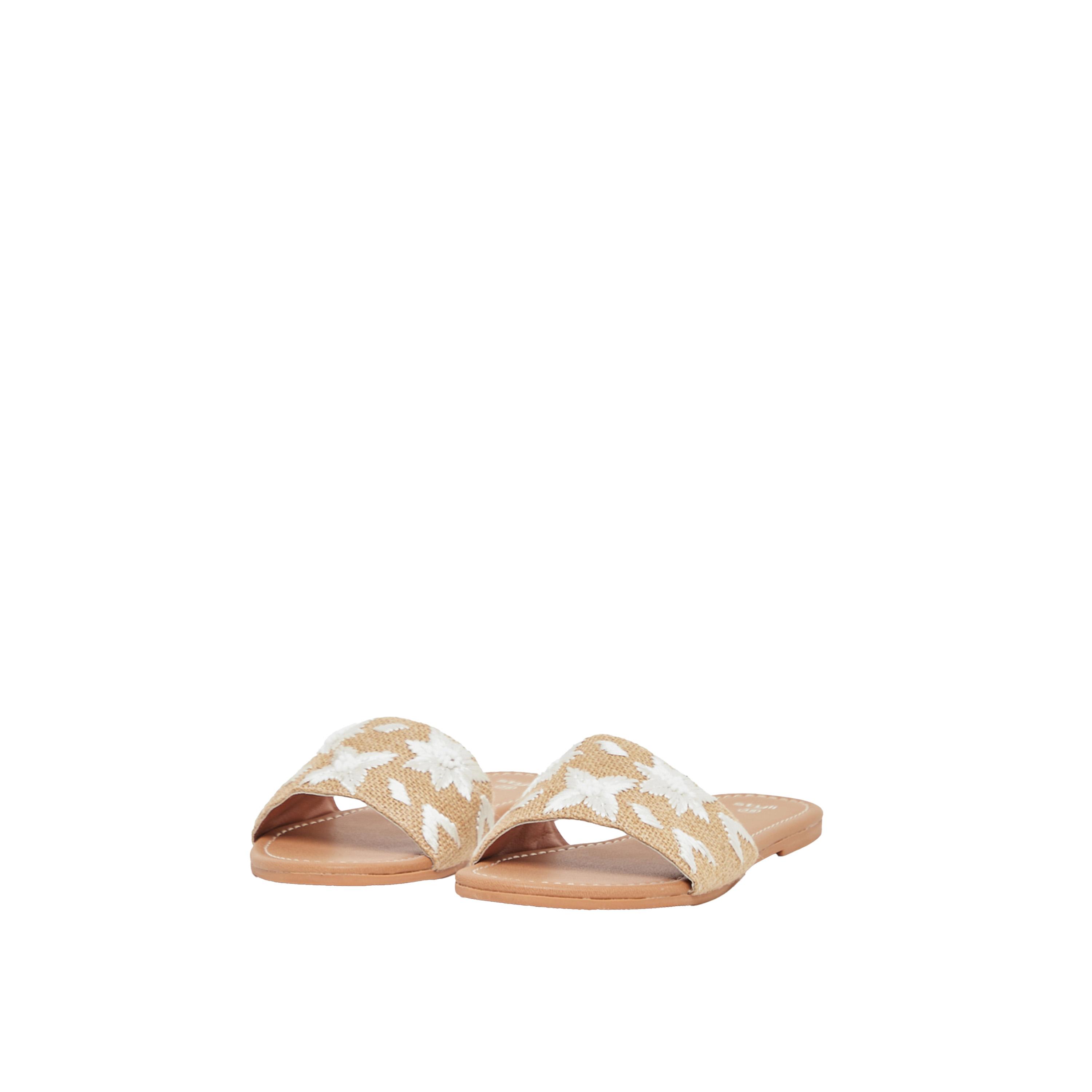 Styli Embraided Open Toe Flat Sandals-women-shoes-sandals-flats-image-2