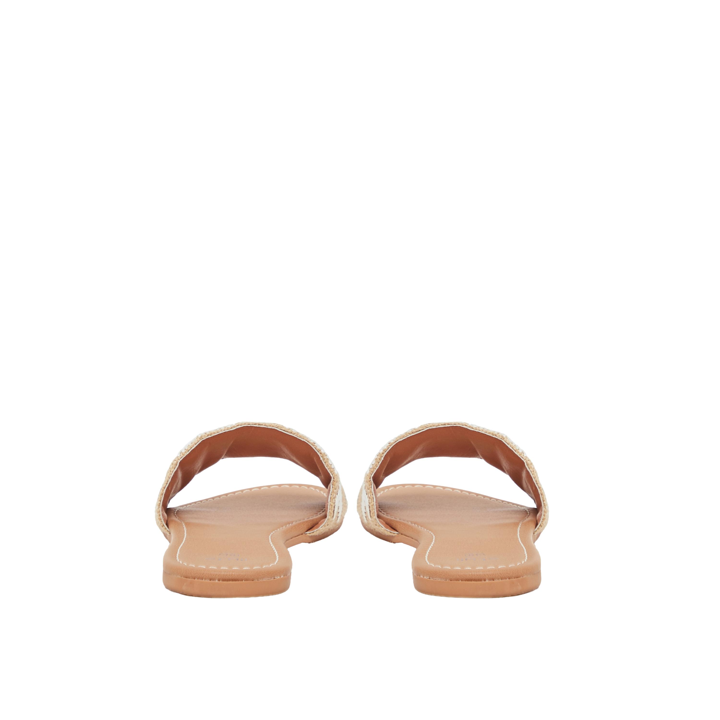 Styli Embraided Open Toe Flat Sandals-women-shoes-sandals-flats-image-4