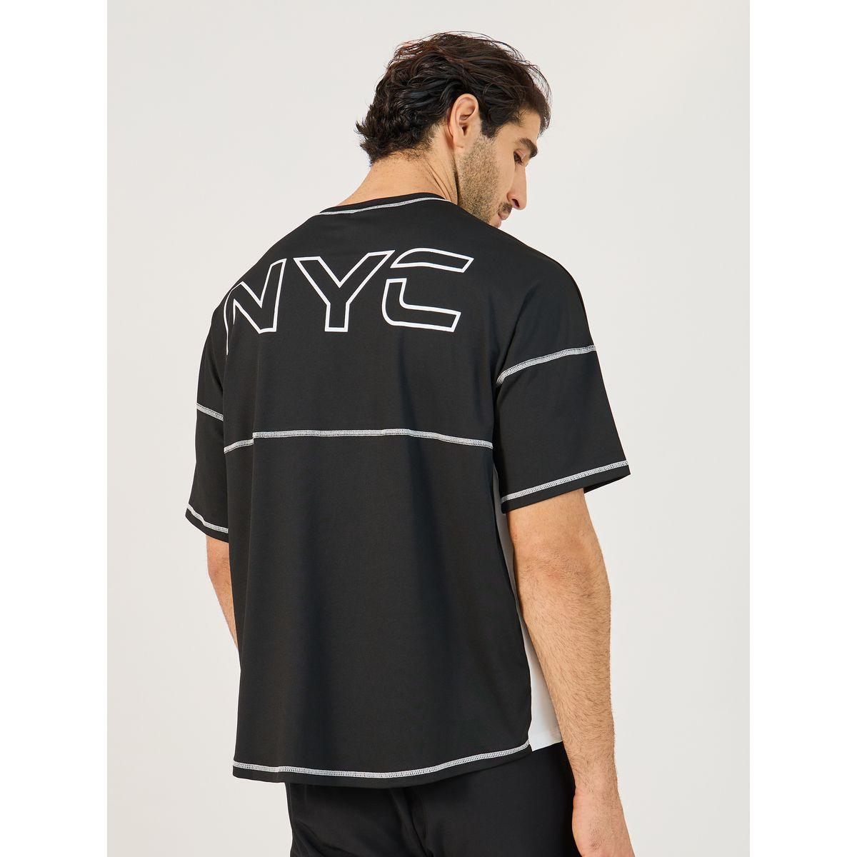 Styli NYC Print Stretch Oversized T-Shirt with Contrast Detail-men-clothing-sportswearandactivewear-tshirtsandpolos-image-5
