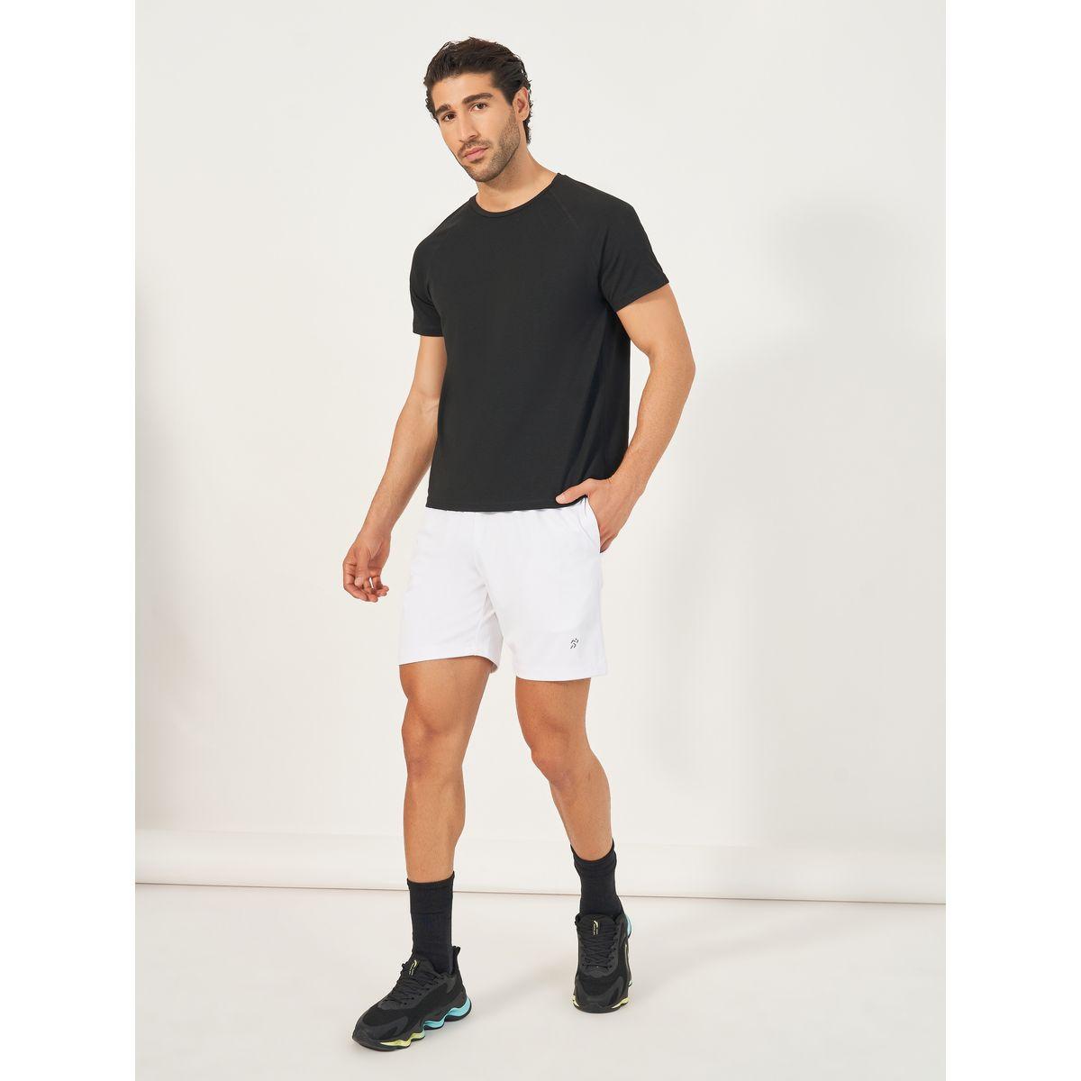 Styli Active Melange Knit Stretch Raglan Workout T-Shirt-men-clothing-sportswearandactivewear-tshirtsandpolos-image-2