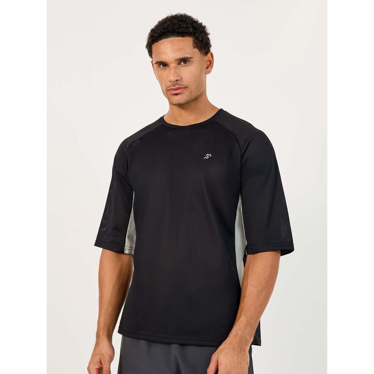 Contrast Panel Ultra Lightweight Mesh Oversized Training T-Shirt-men-clothing-sportswearandactivewear-tshirtsandpolos-image-1