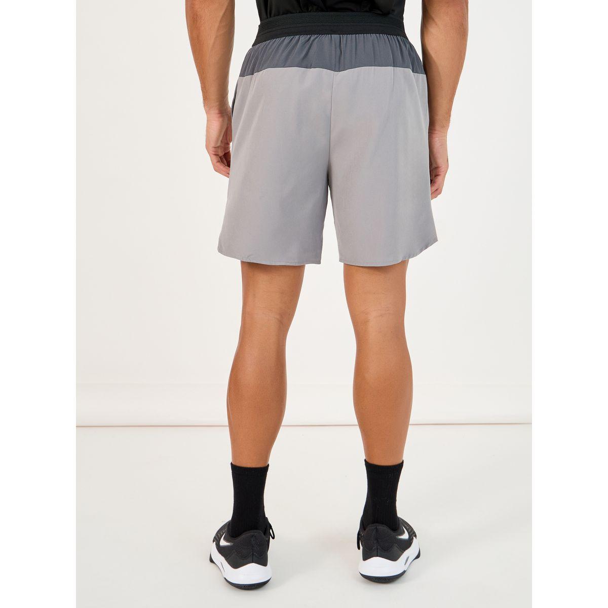 4-Way Stretch Contrast Back Yoke Elasticated Waist Woven Training Shorts-men-clothing-sportswearandactivewear-bottoms-image-4