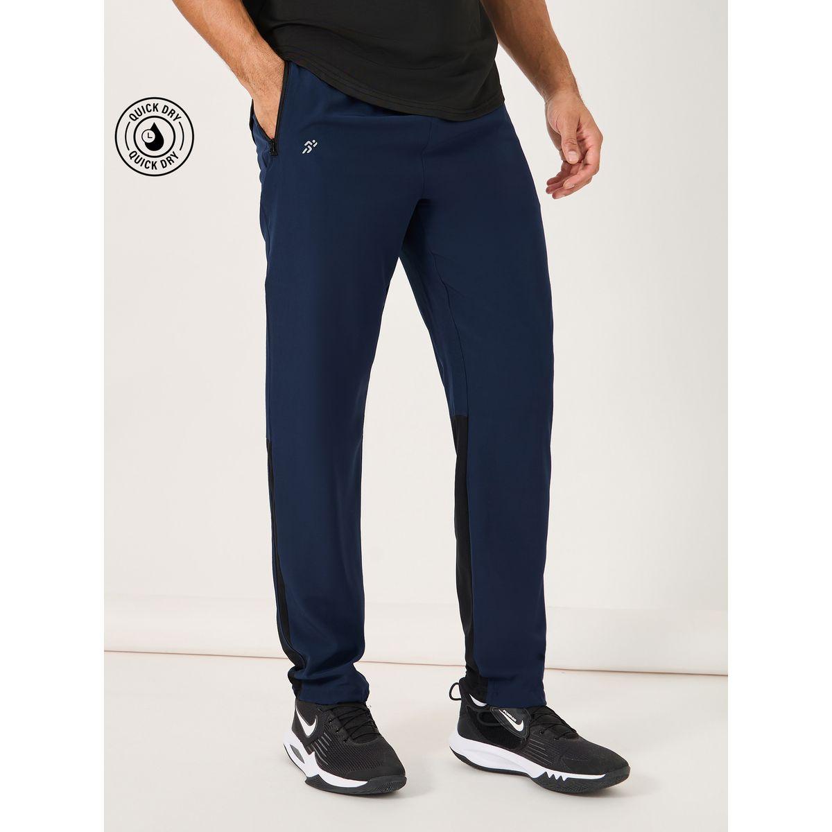 Styli 4-Way Stretch Contrast Panel Training Track Pants-men-clothing-sportswearandactivewear-bottoms-image-1