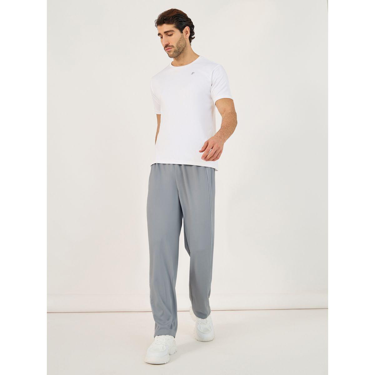 Styli Ponte Knit Contrast Side Piping Athleisure Oversized Track Pants-men-clothing-sportswearandactivewear-bottoms-image-2