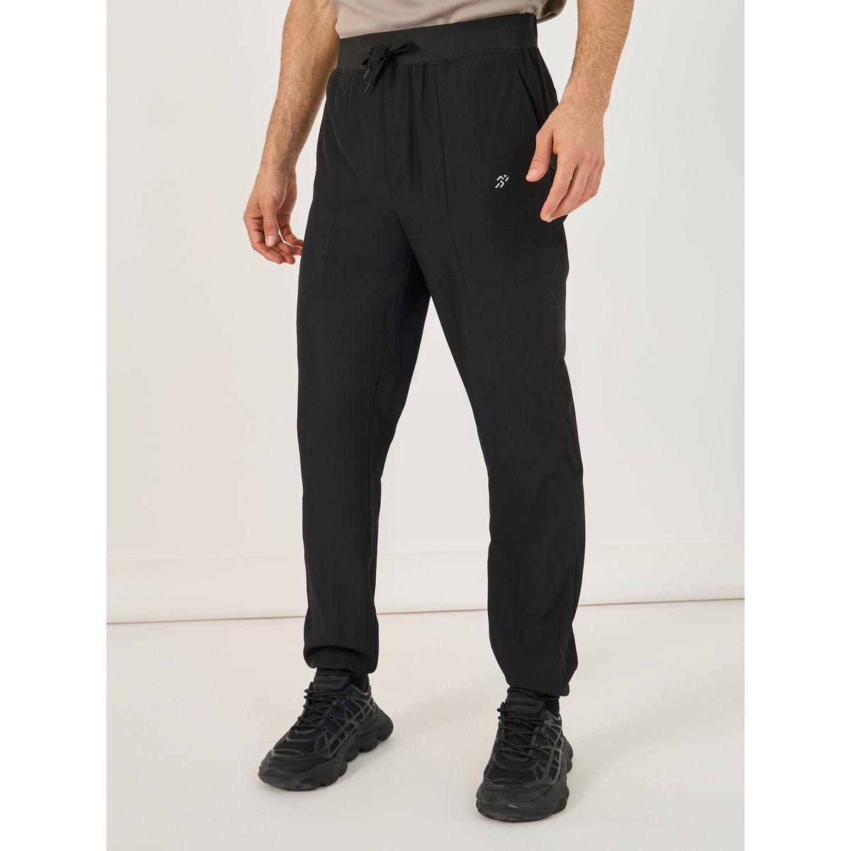 Styli 4-Way Stretch Cut & Sew Panel Slim Fit Workout Track Pants-men-clothing-sportswearandactivewear-bottoms-image-1