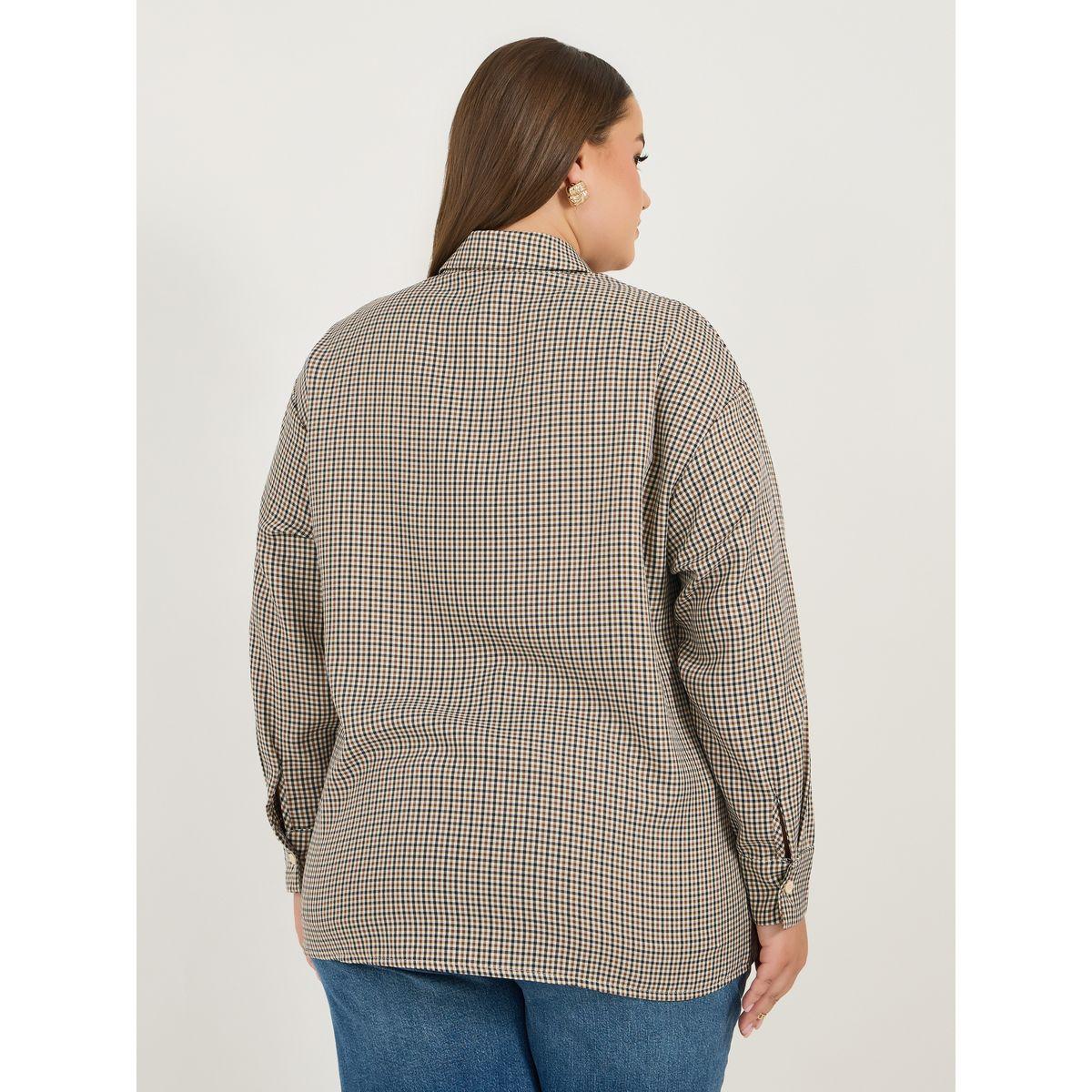 Styli Plus Size Checked Oversized Shirt-women-clothing-shirtsandblouses-shirts-image-4